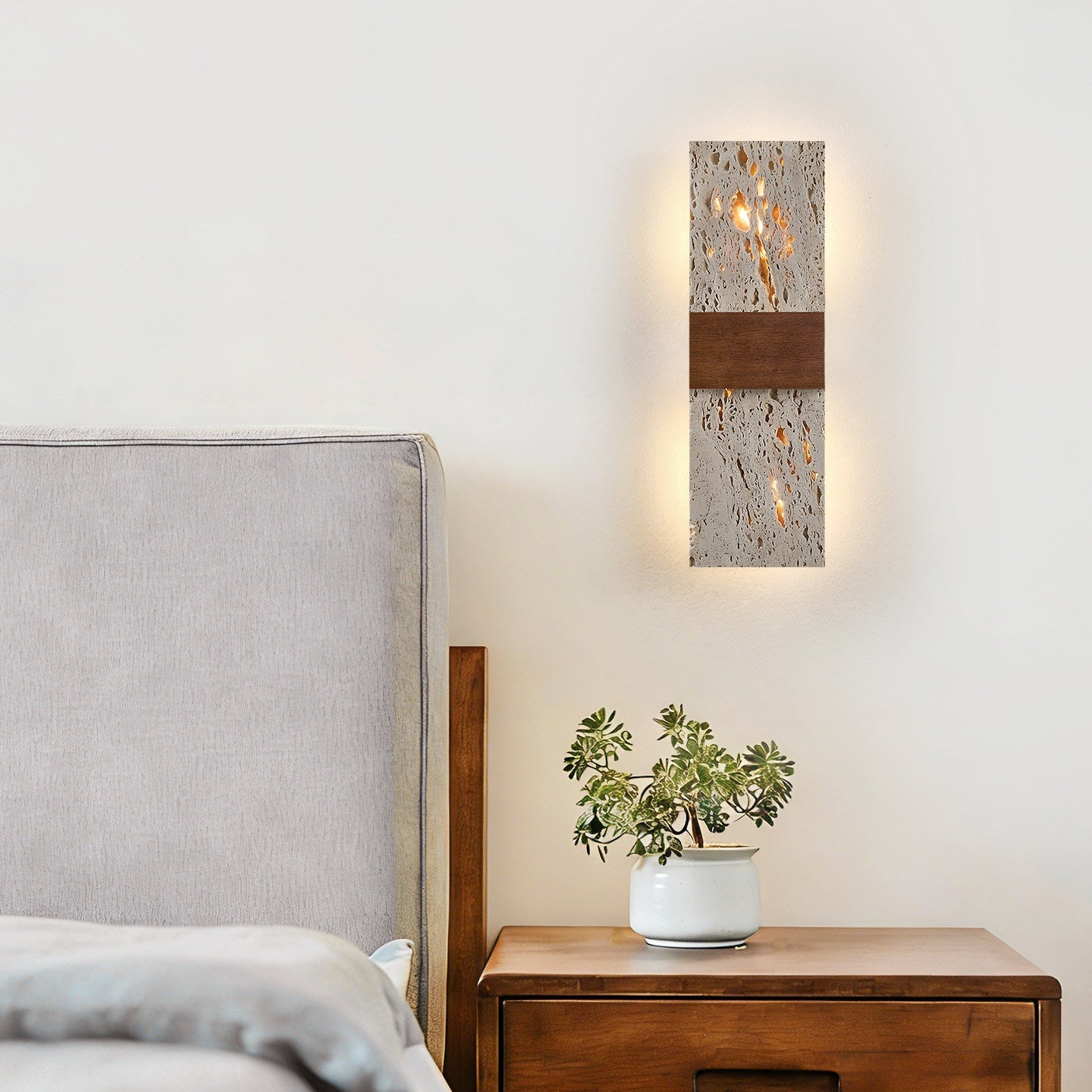 Lucen Travertine Wall Light