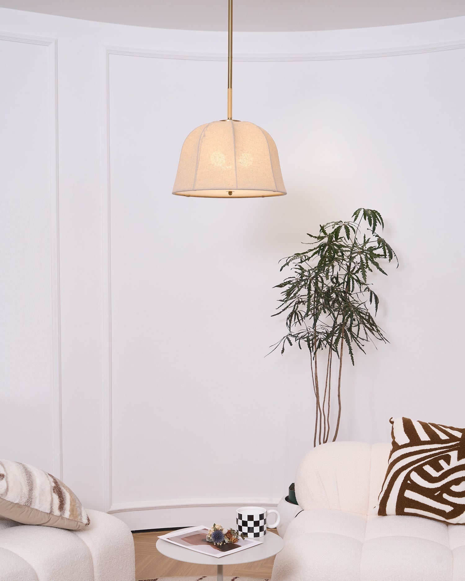 Fioalielle Vintage Fabric Pendant Lamp