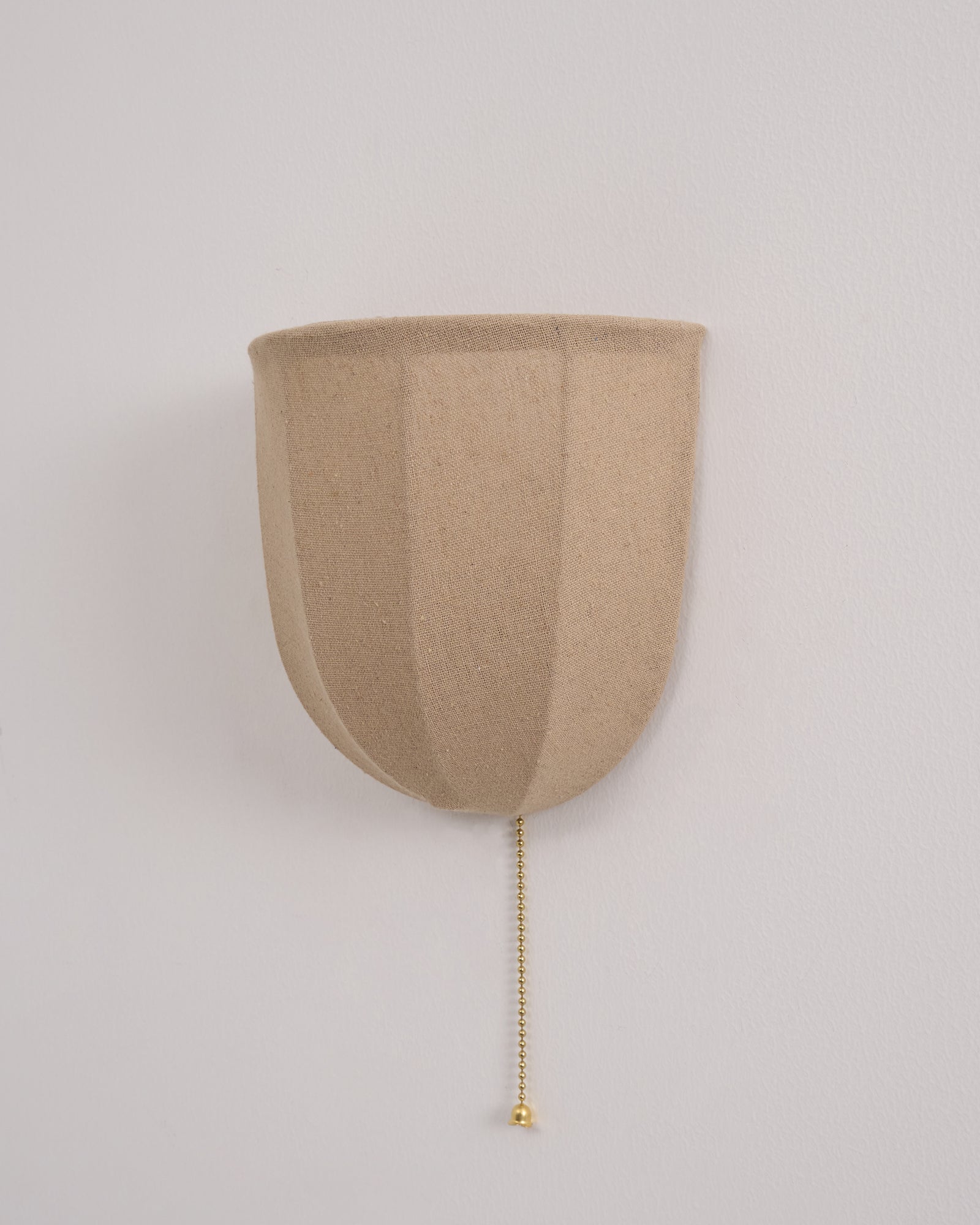 Griswold Natural Linen Fabric Sconce Wall lamp