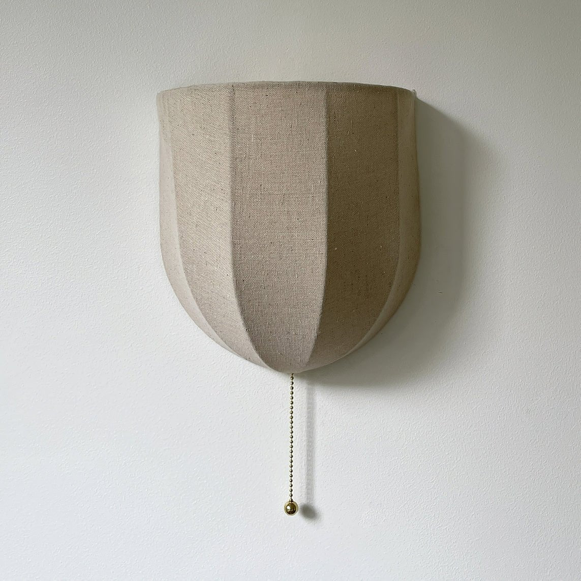 Griswold Natural Linen Fabric Sconce Wall lamp