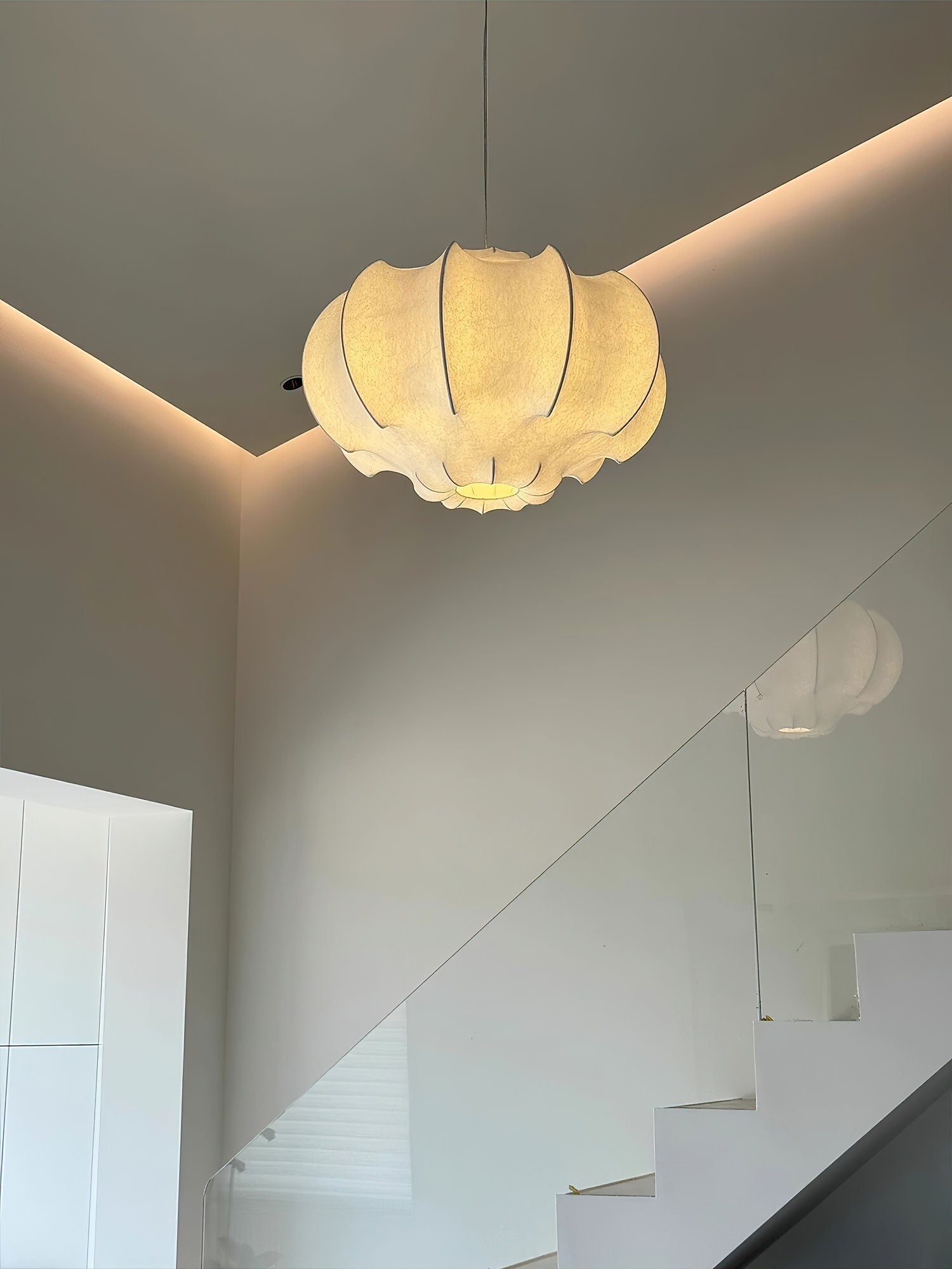 Vaelorin Sableth Silken Lotus Silk Pendant Lamp