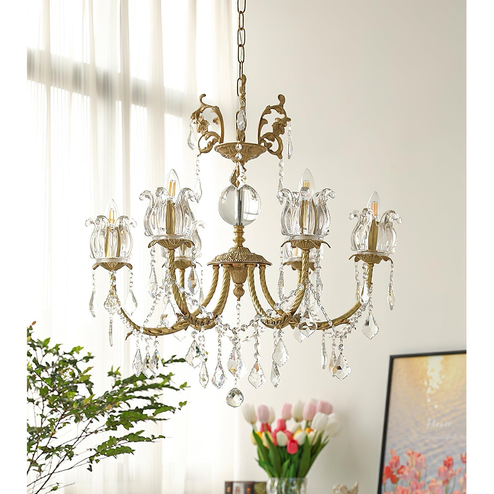 Selelian Crystal Chandelier