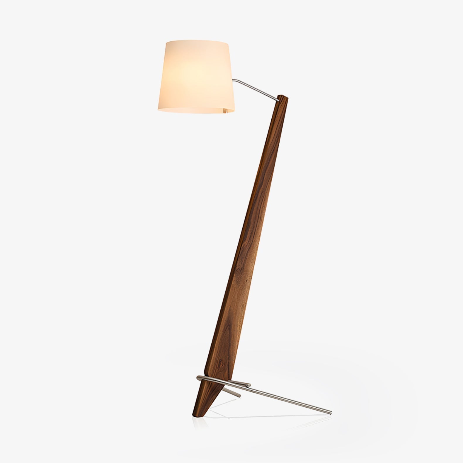 Vyran Wood Fabric Floor Lamp
