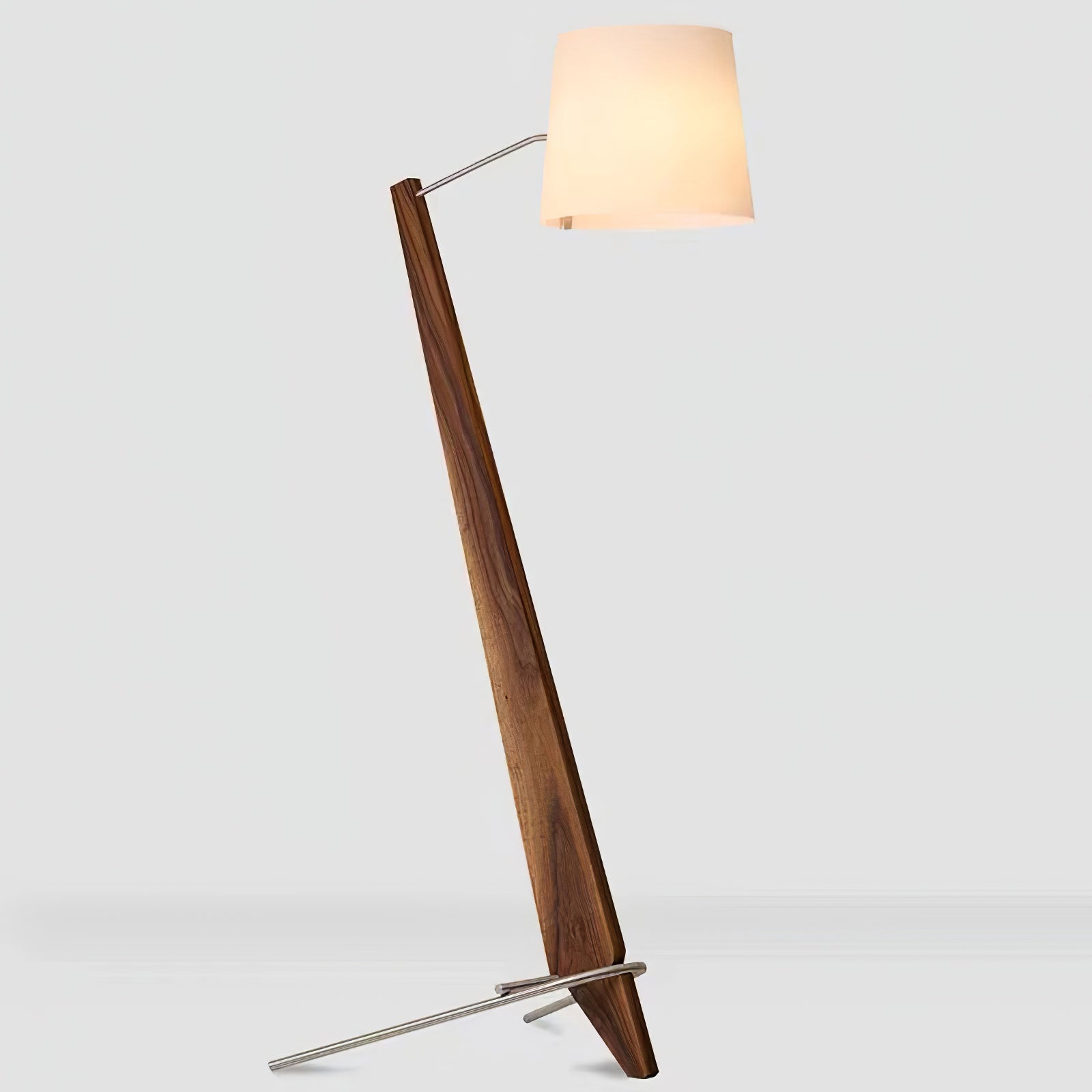 Vyran Wood Fabric Floor Lamp