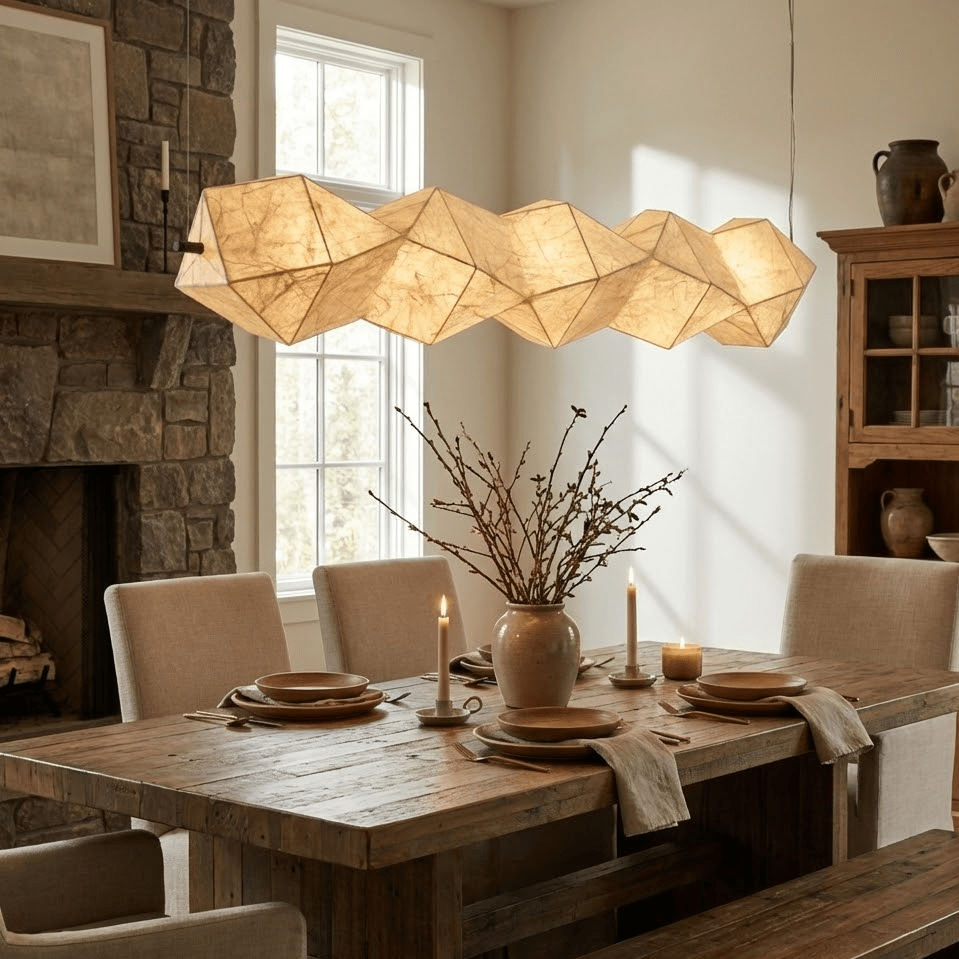 Renivaine Silvara Fold Linear Pendant Lamp