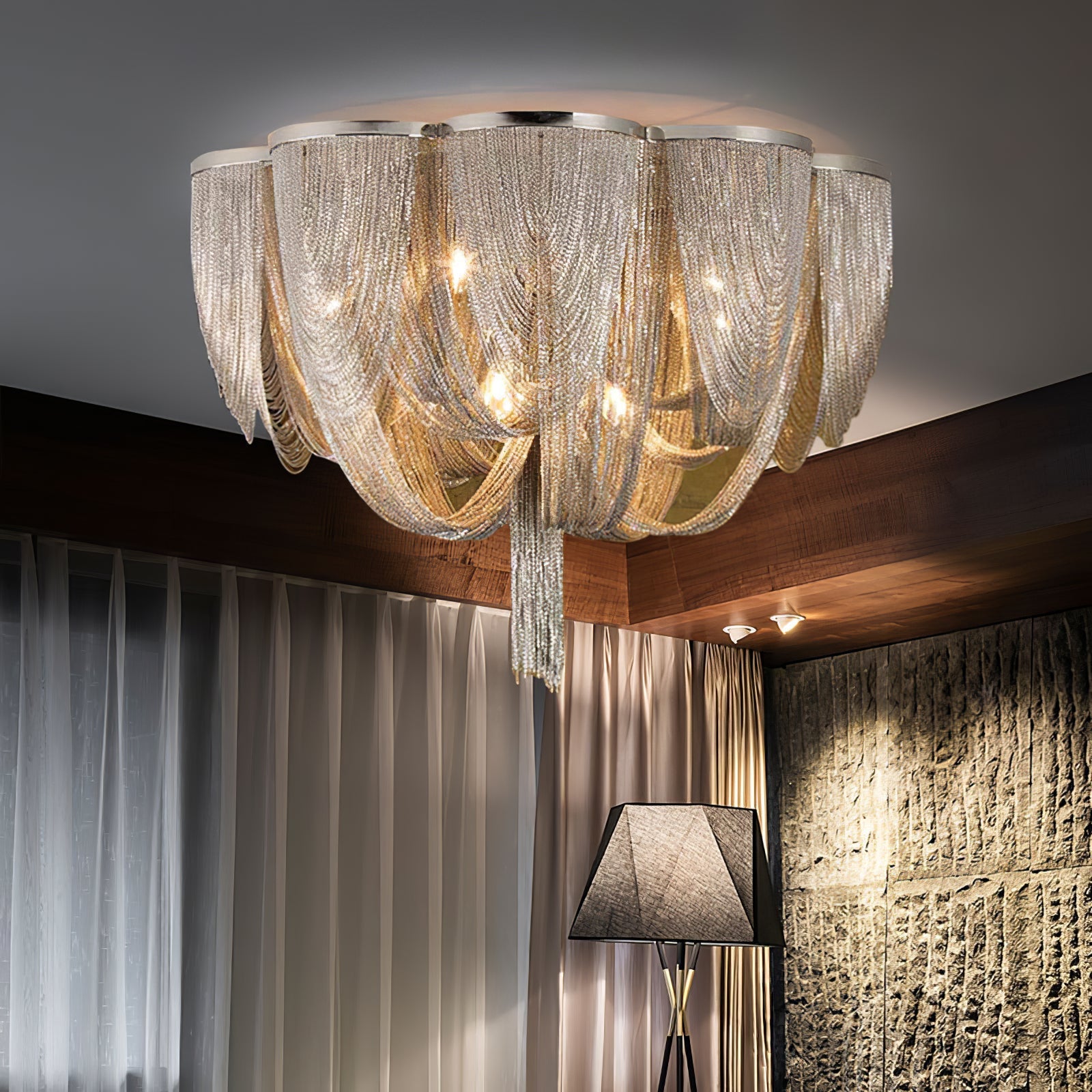 Selenelle Chain Tassel Ceiling Light