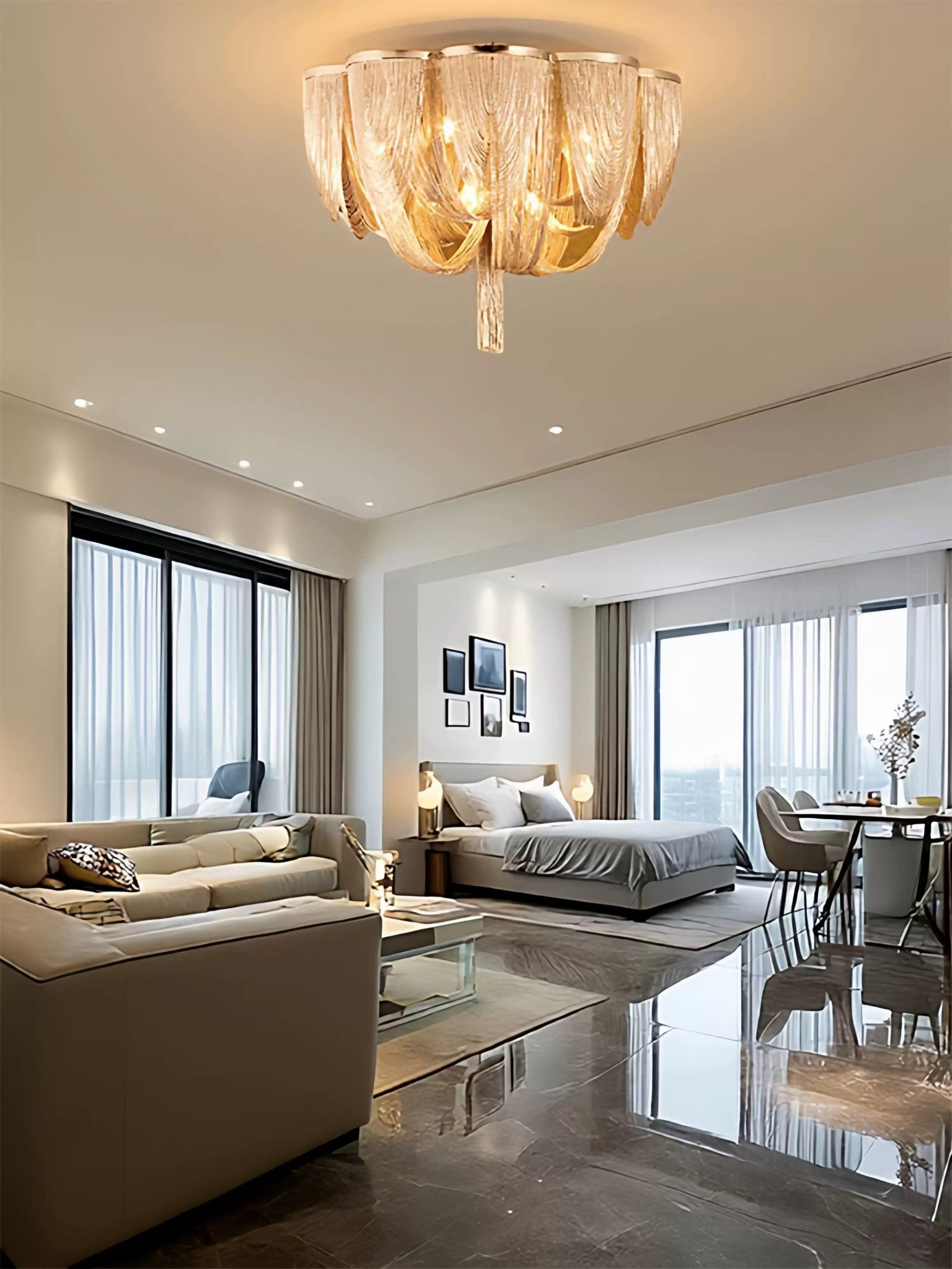 Selenelle Chain Tassel Ceiling Light