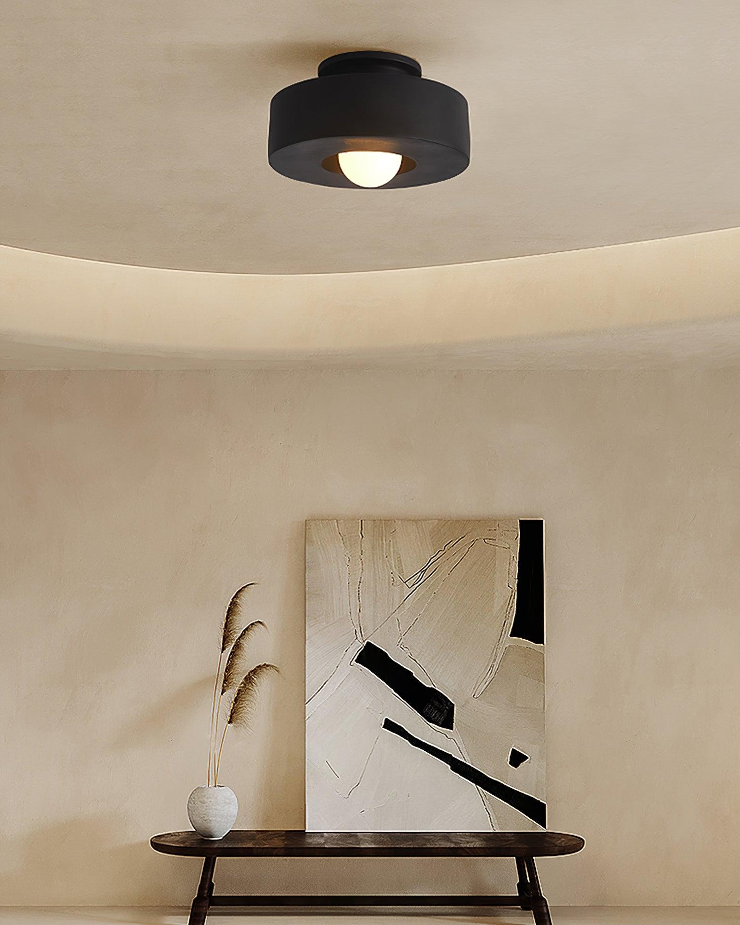 Celelian Ceiling Lamp Simon Resin Cylindrical