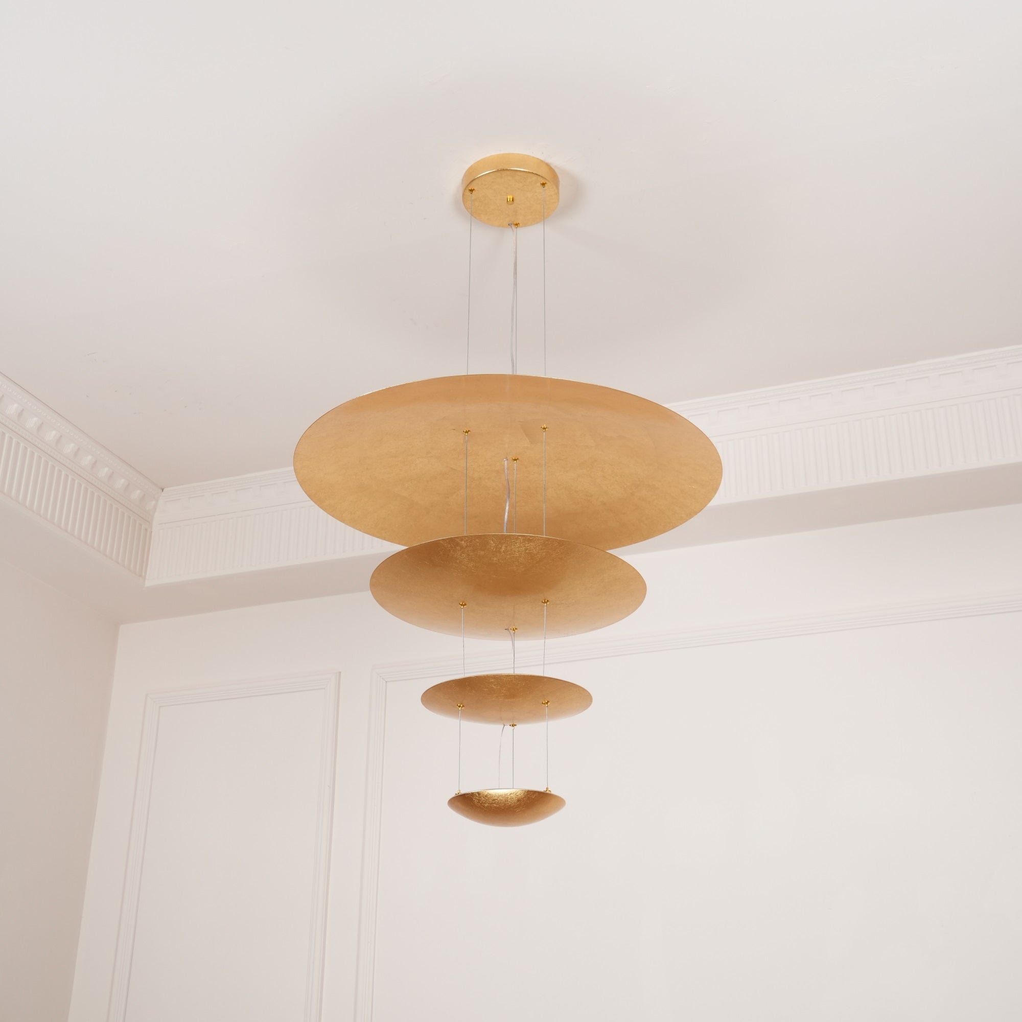 Phelion Layered Gold Foil Pendant Light