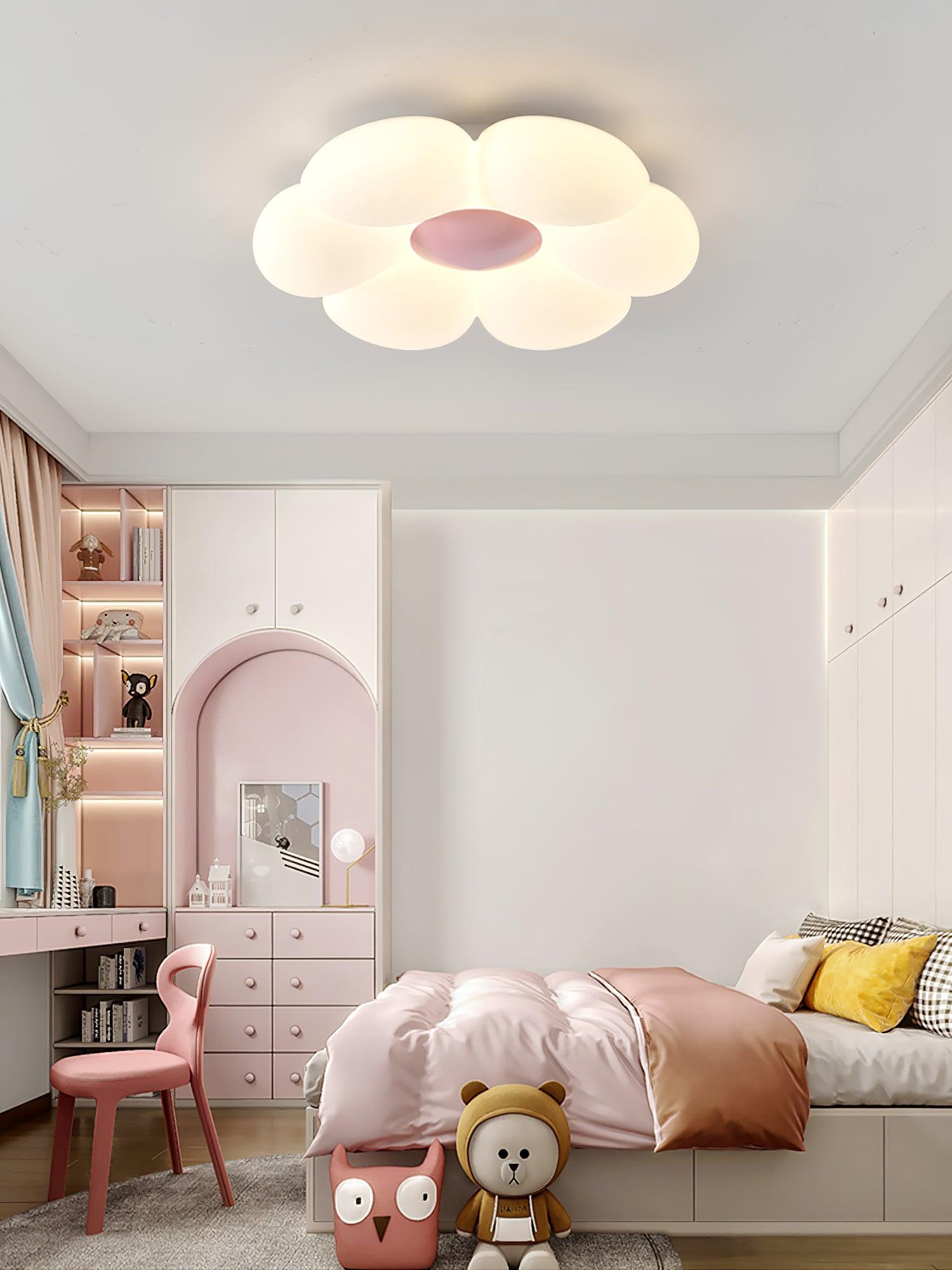 Liorinella Ceiling Lamp Six-Leaf Flower for Kids Room