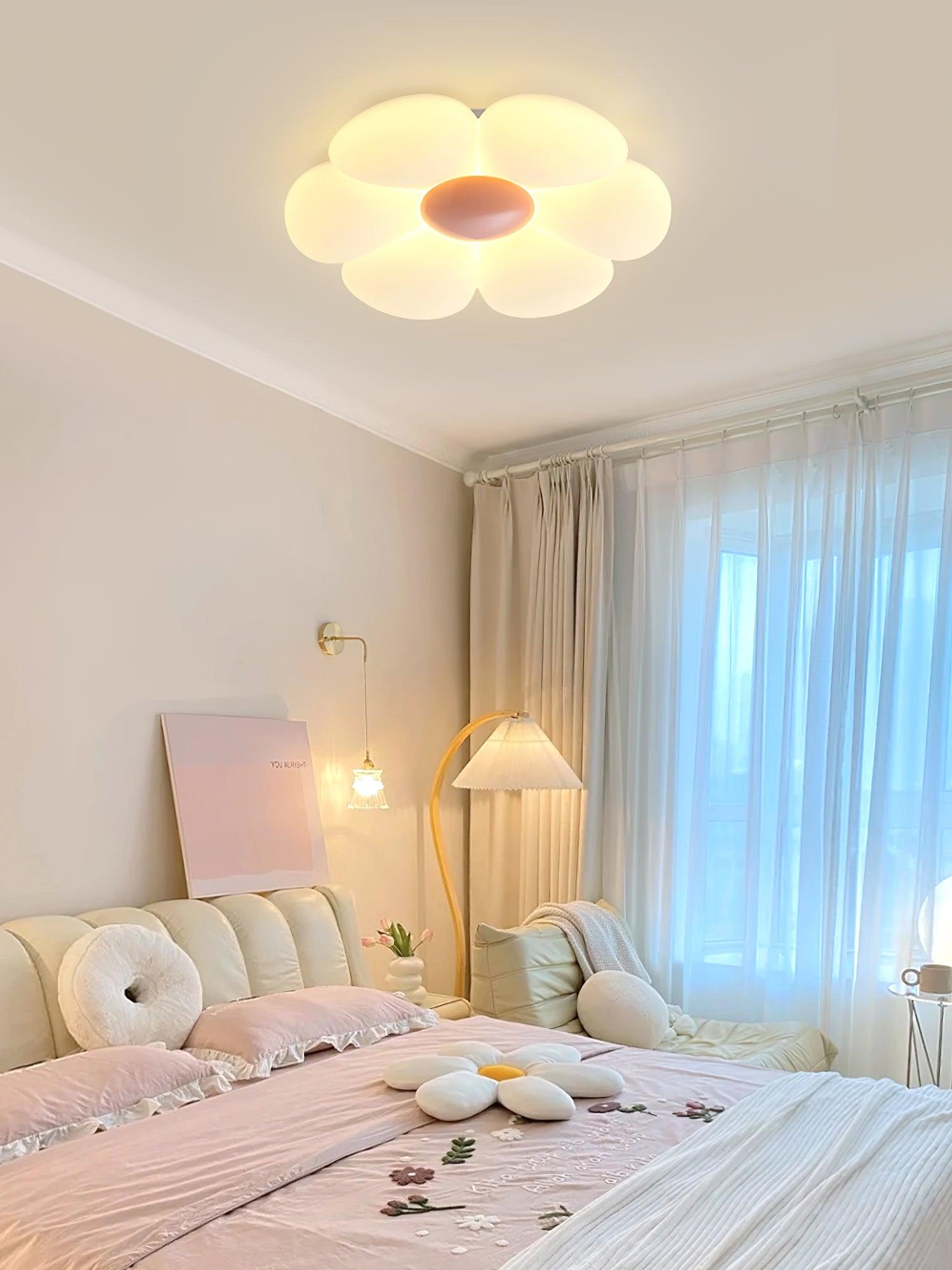 Liorinella Ceiling Lamp Six-Leaf Flower for Kids Room