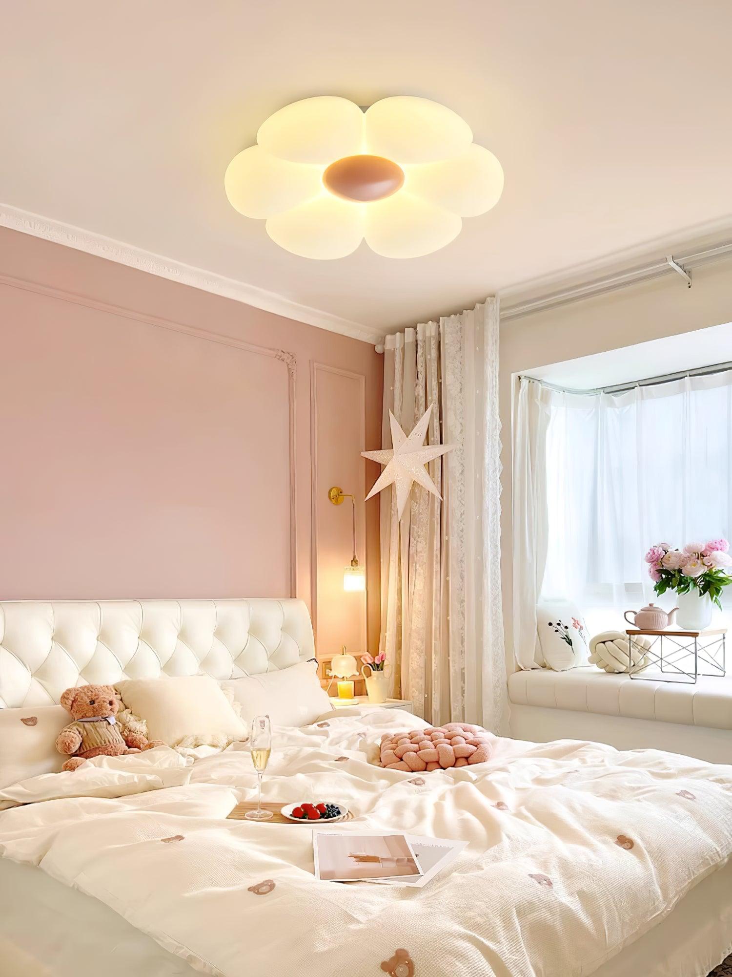 Liorinella Ceiling Lamp Six-Leaf Flower for Kids Room