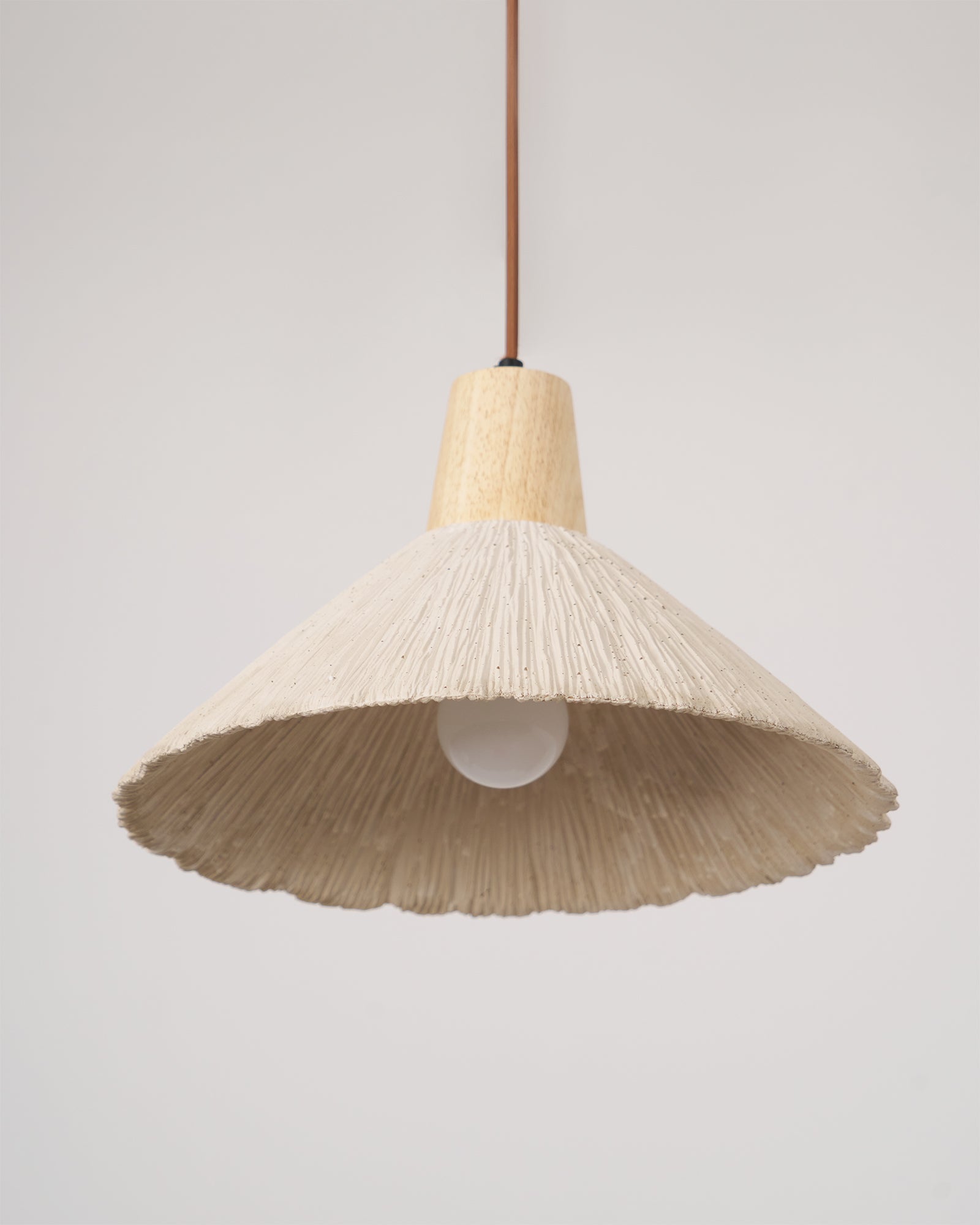 Lirixon Pendant Lamp Concrete Pleated