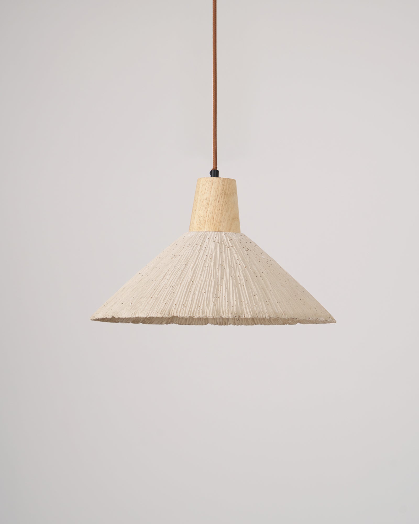 Lirixon Pendant Lamp Concrete Pleated