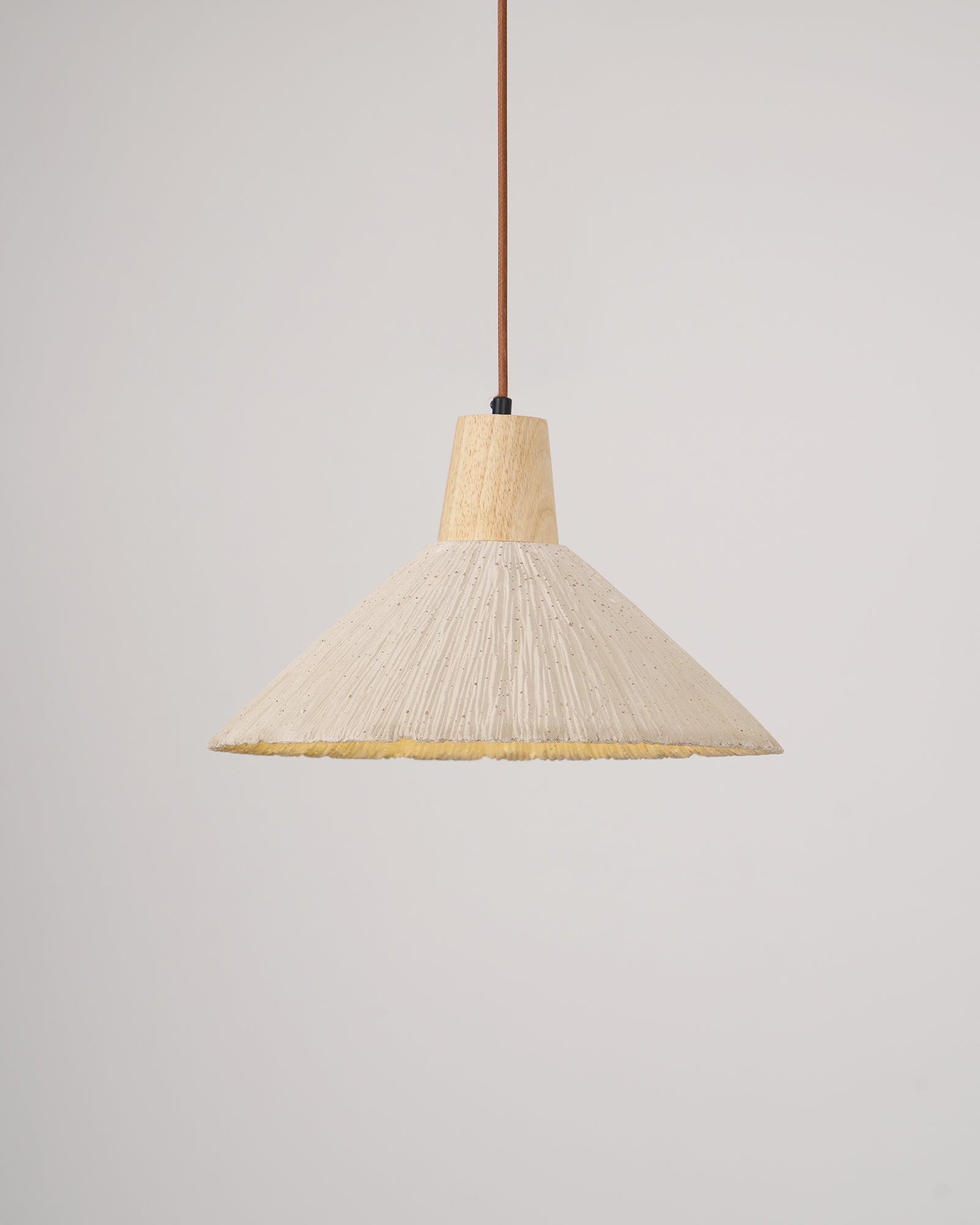 Lirixon Pendant Lamp Concrete Pleated