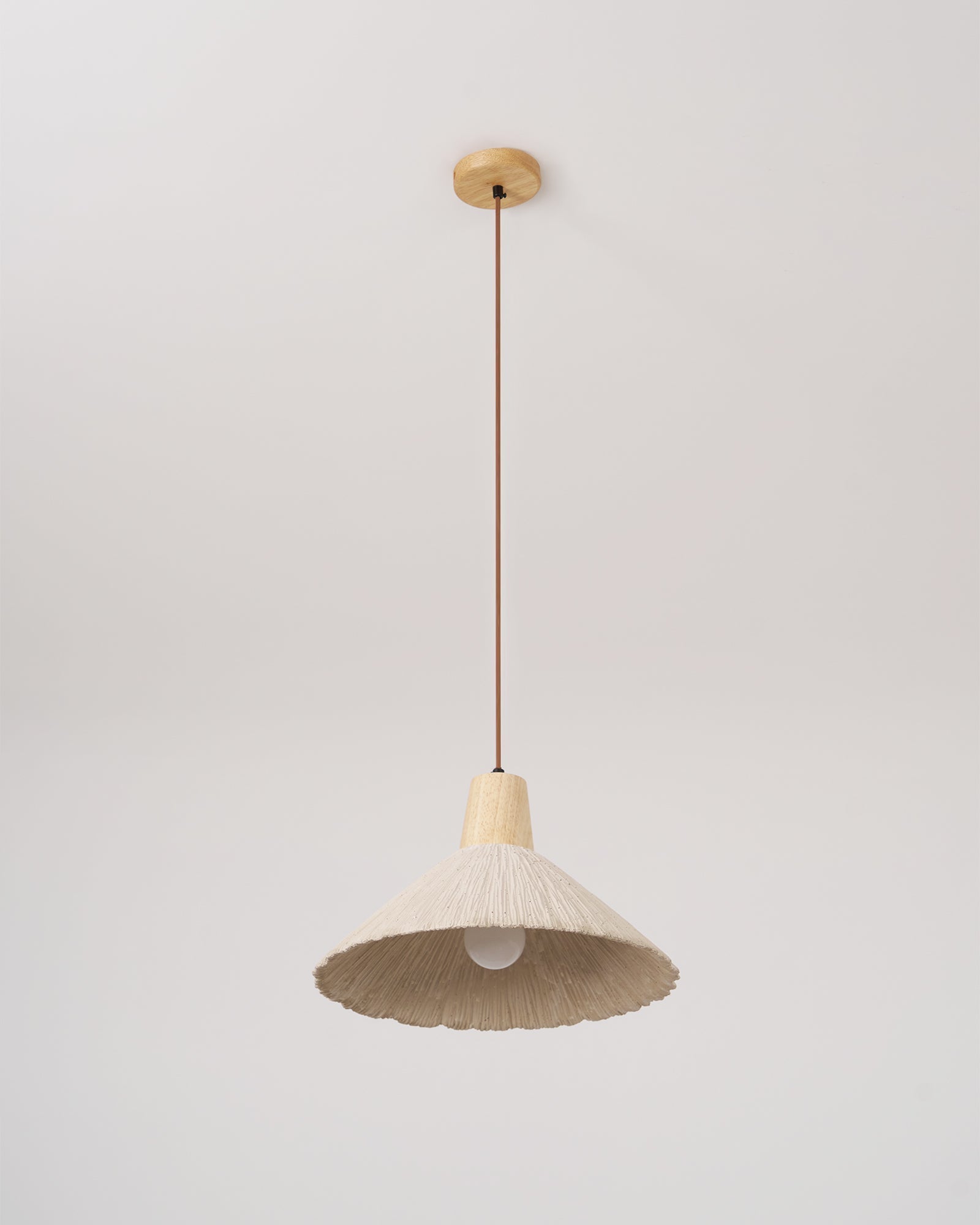 Lirixon Pendant Lamp Concrete Pleated