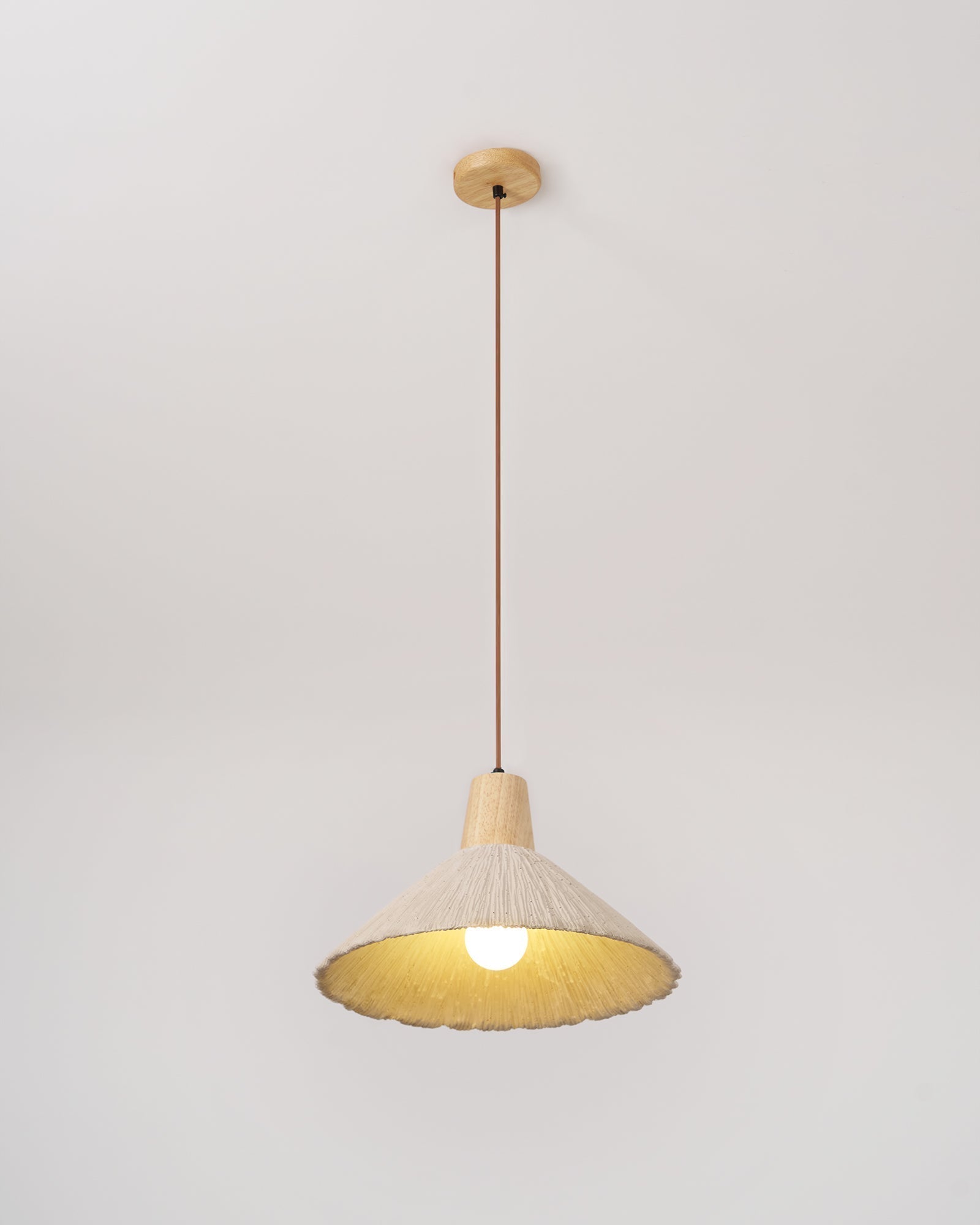 Lirixon Pendant Lamp Concrete Pleated