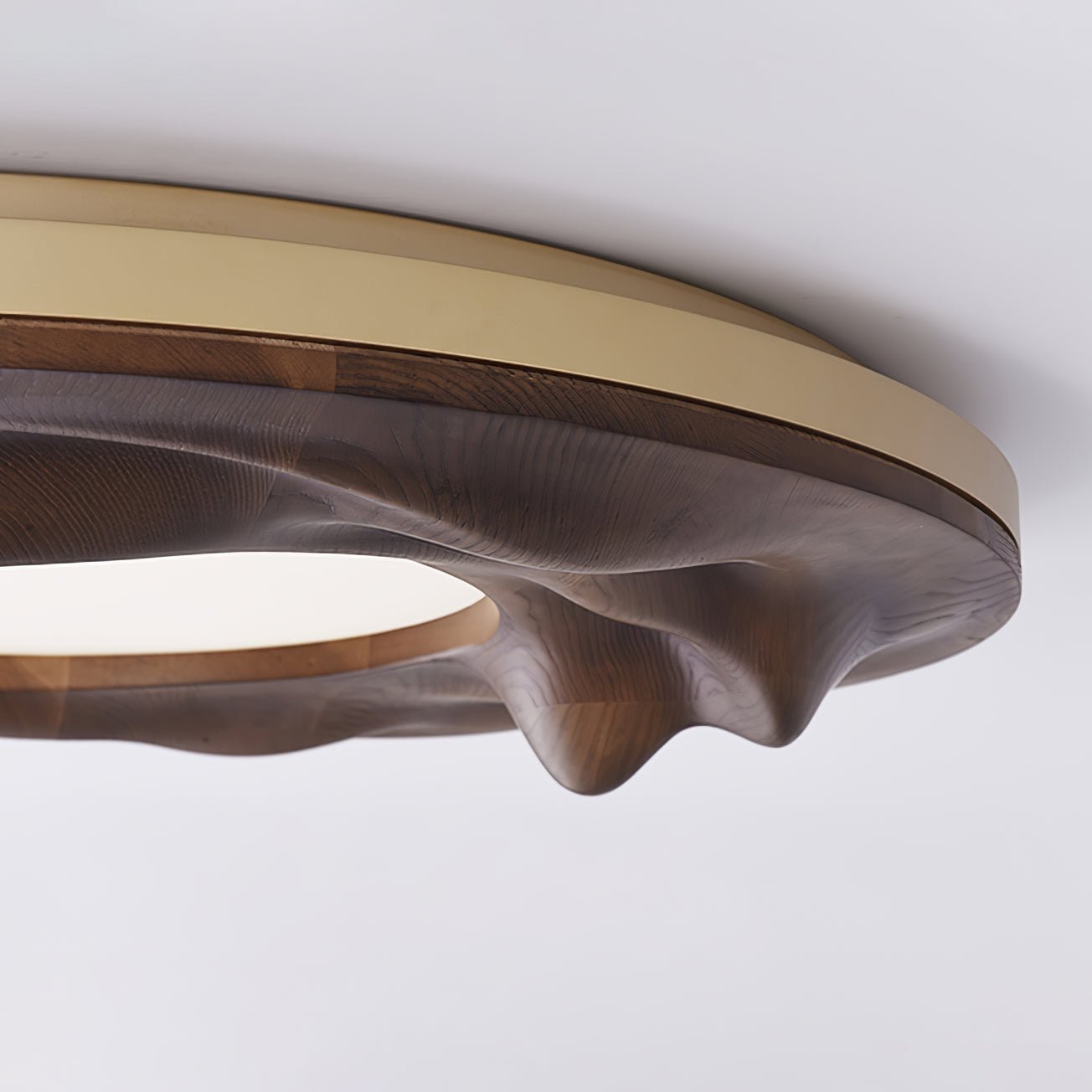 Rinarena Ceiling Lamp Wood Ripple Organic Tranquil