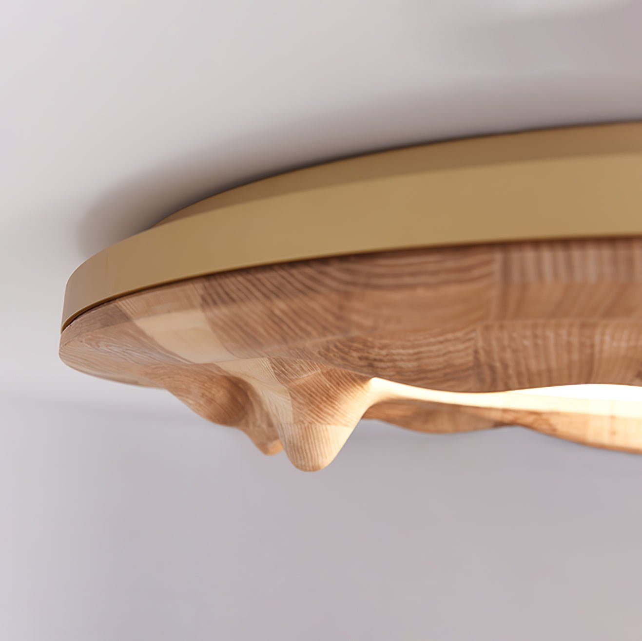 Rinarena Ceiling Lamp Wood Ripple Organic Tranquil