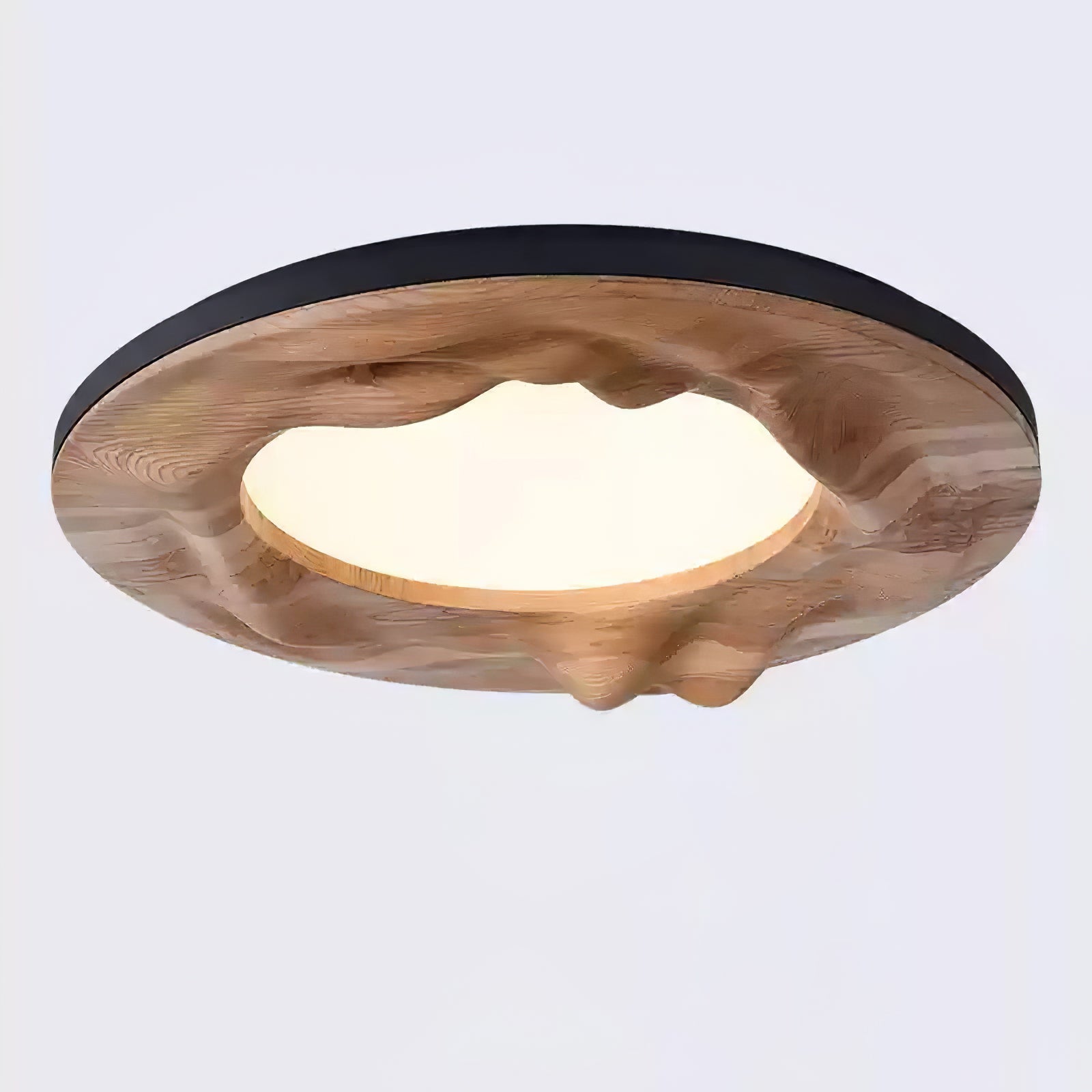 Rinarena Ceiling Lamp Wood Ripple Organic Tranquil