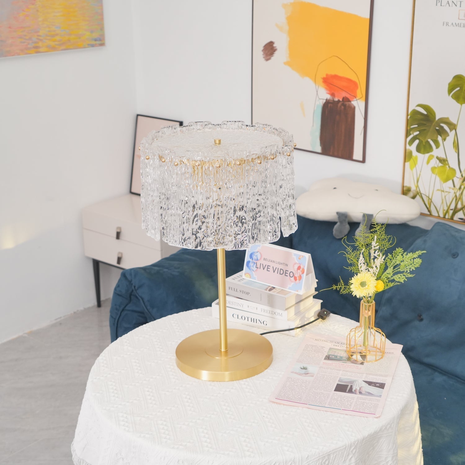 Cyrelina Crystal Table Lamp