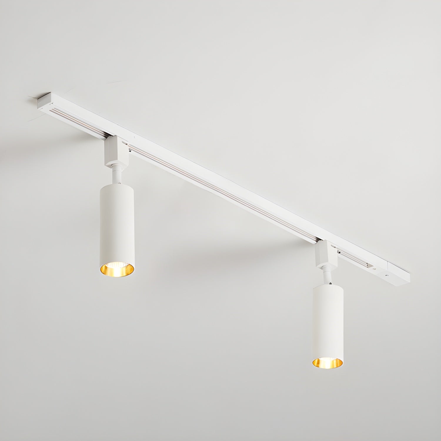 Solara Ceiling Lamp Sleek Cylinder Track with Minimalist - Neutral Decor