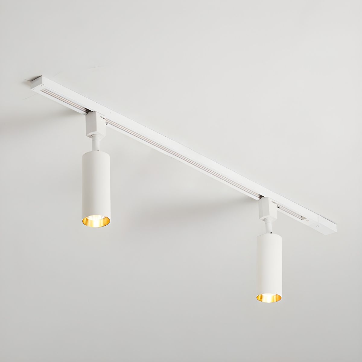 Solara Ceiling Lamp Sleek Cylinder Track with Minimalist - Neutral Decor