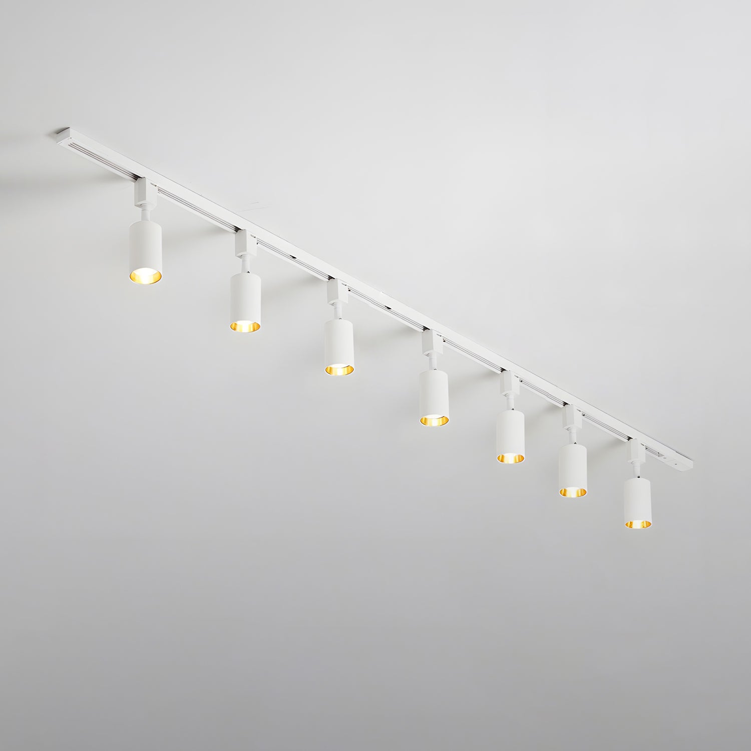 Solara Ceiling Lamp Sleek Cylinder Track with Minimalist - Neutral Decor