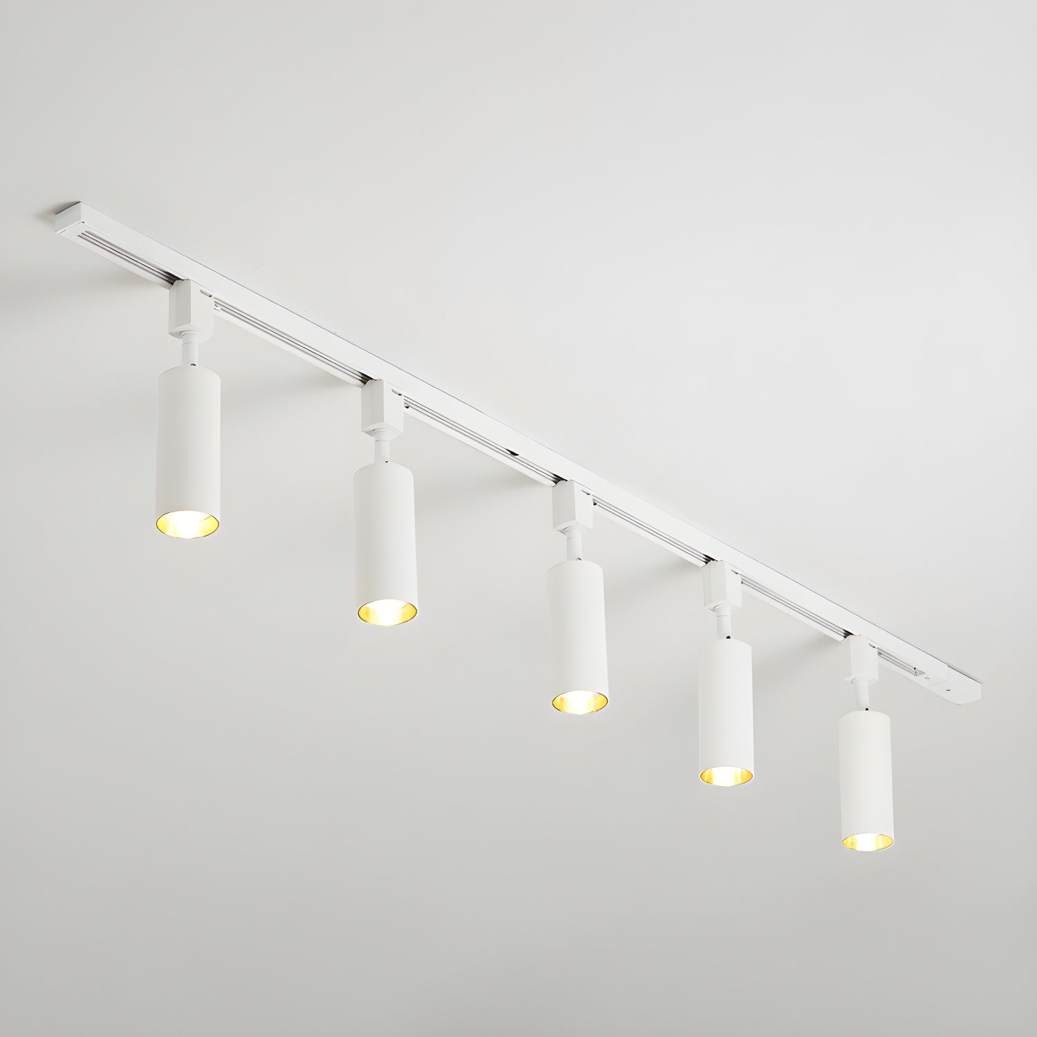 Solara Ceiling Lamp Sleek Cylinder Track with Minimalist - Neutral Decor