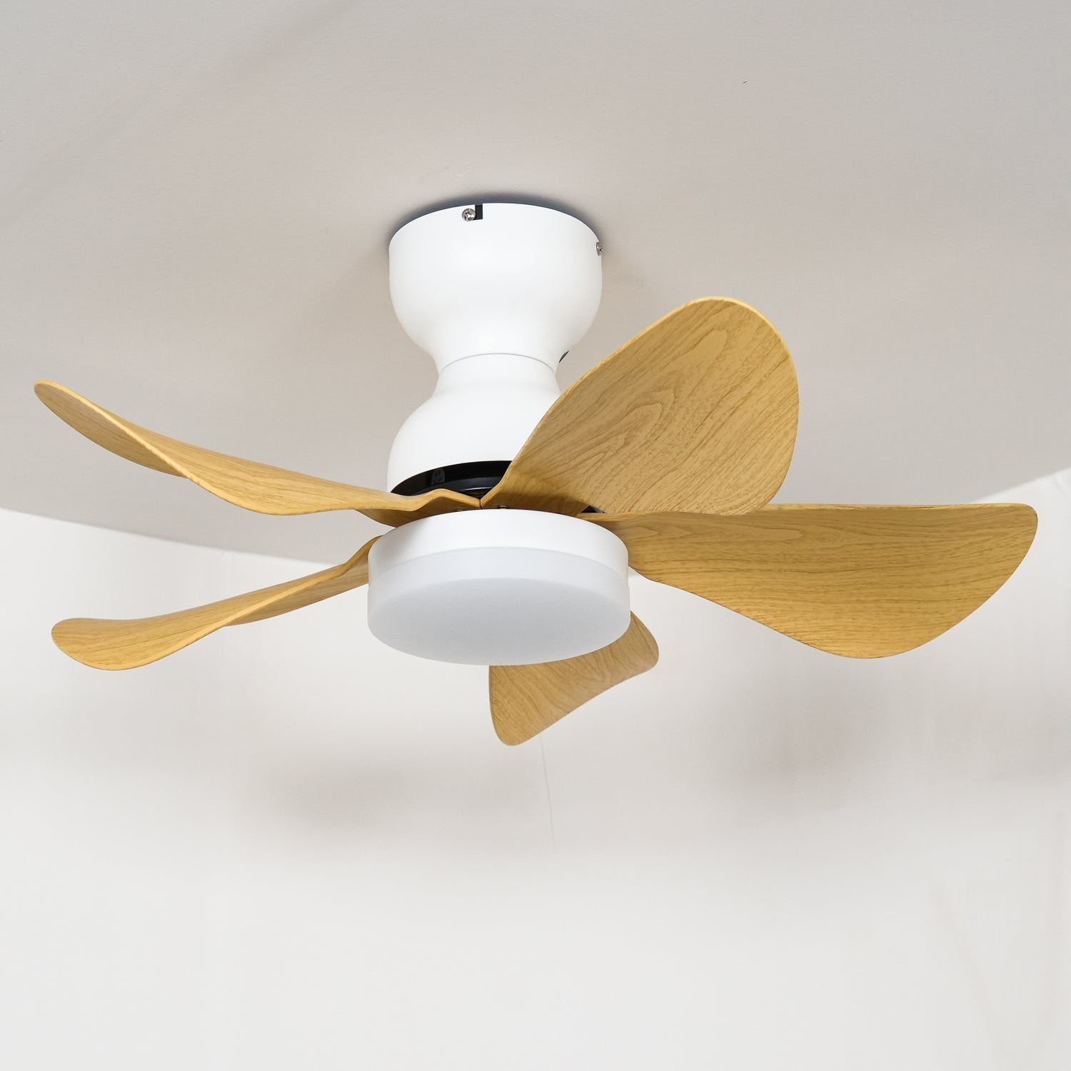 Elvanelle Wood Ceiling Fan Light