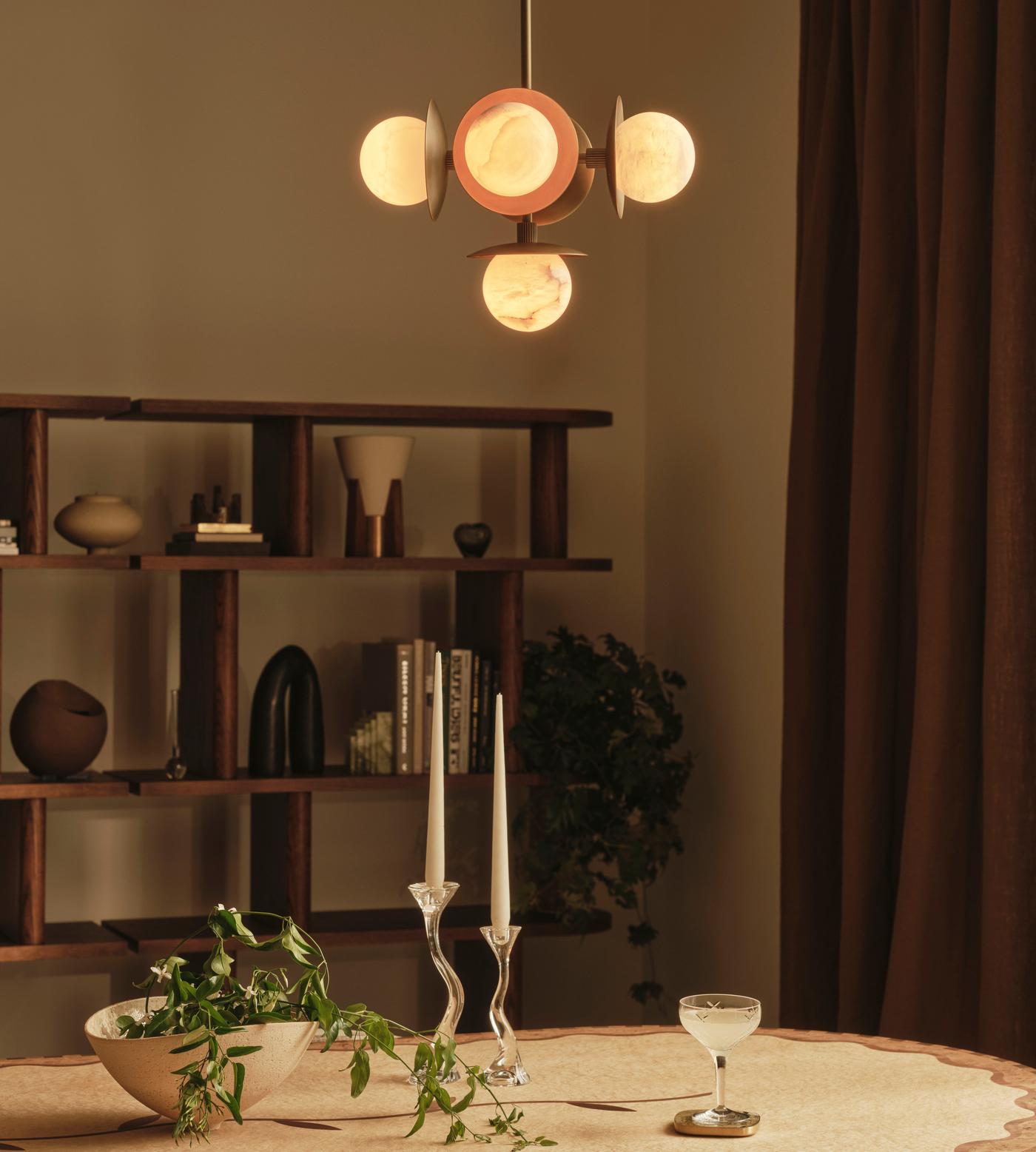 Avenoian Alabaster Orb Chandelier
