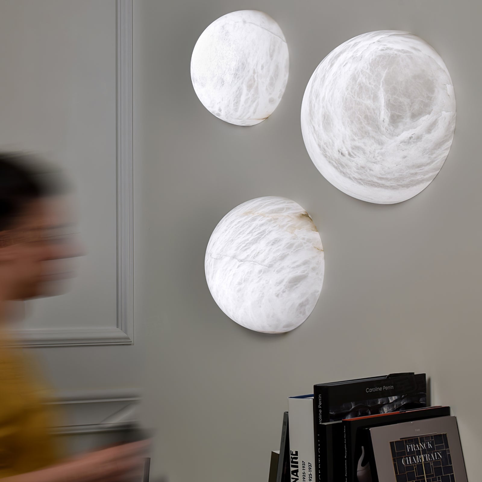 Albiaria Wabi-Sabi Alabaster Wall Lamp
