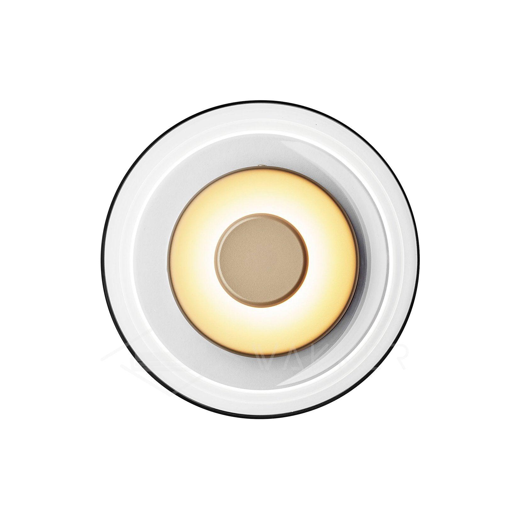 Aether Brass Glass Wall Light