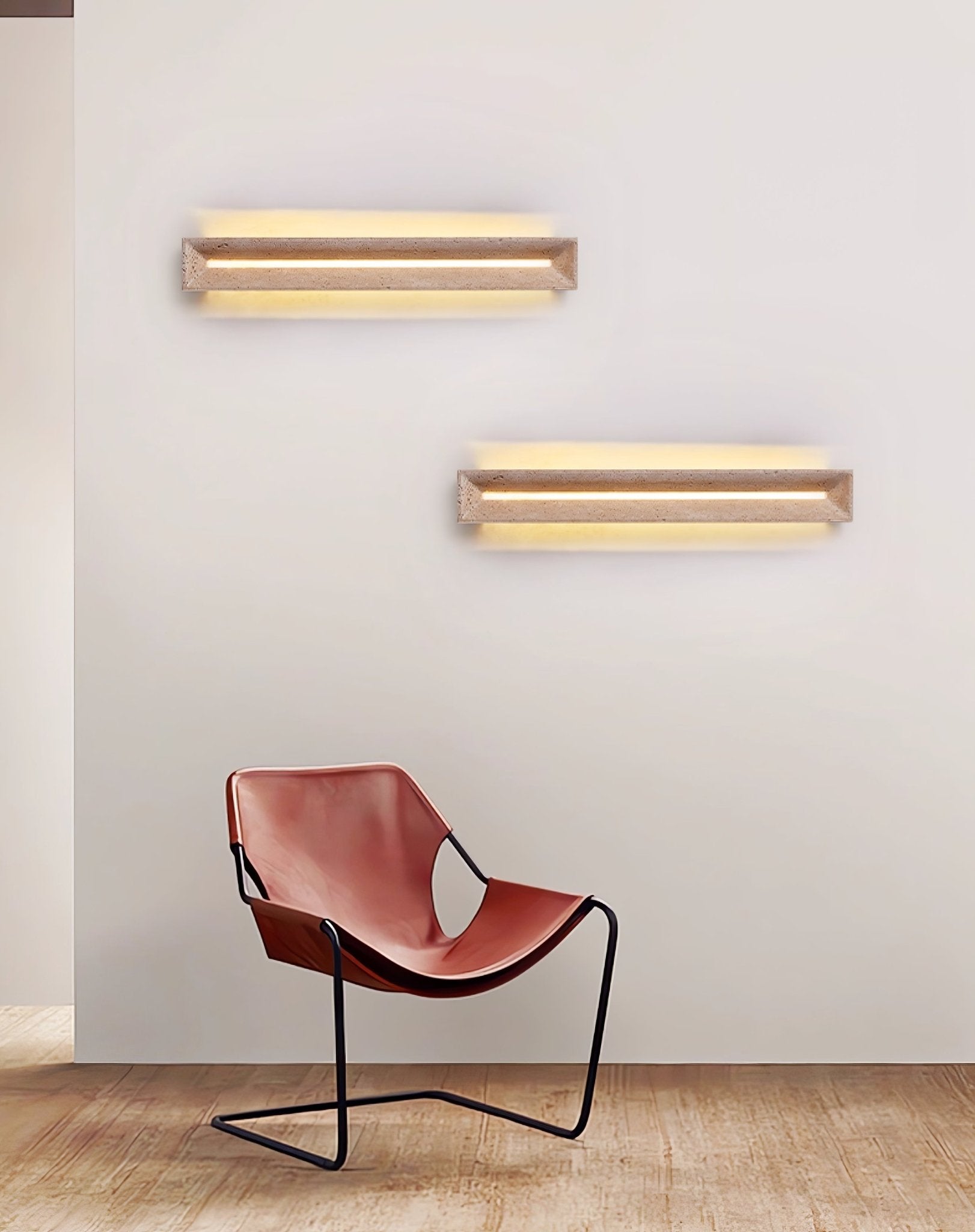 Dfi Minimalist Travertine Wall Light