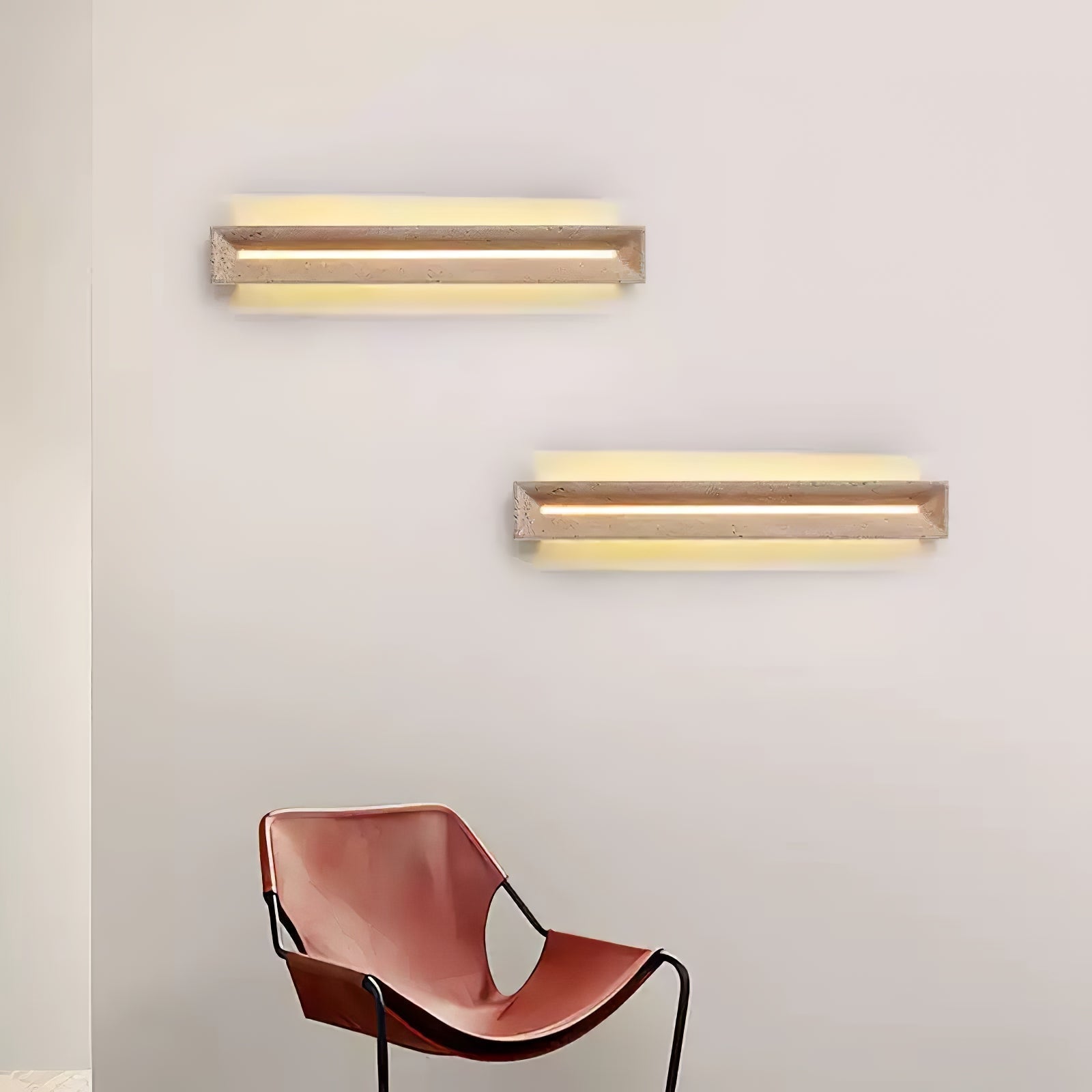 Dfi Minimalist Travertine Wall Light