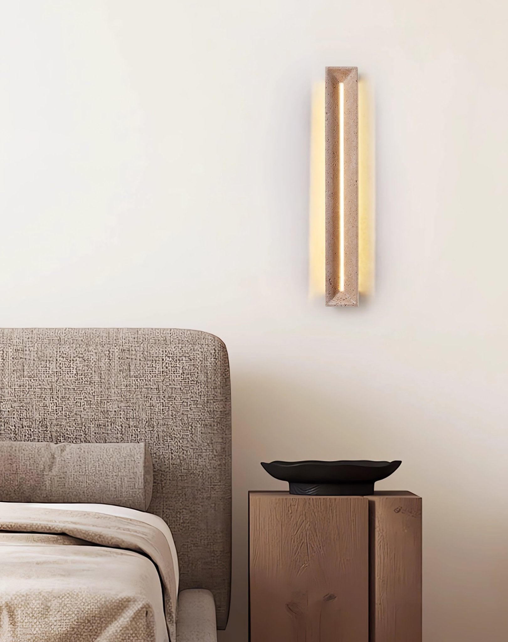 Dfi Minimalist Travertine Wall Light