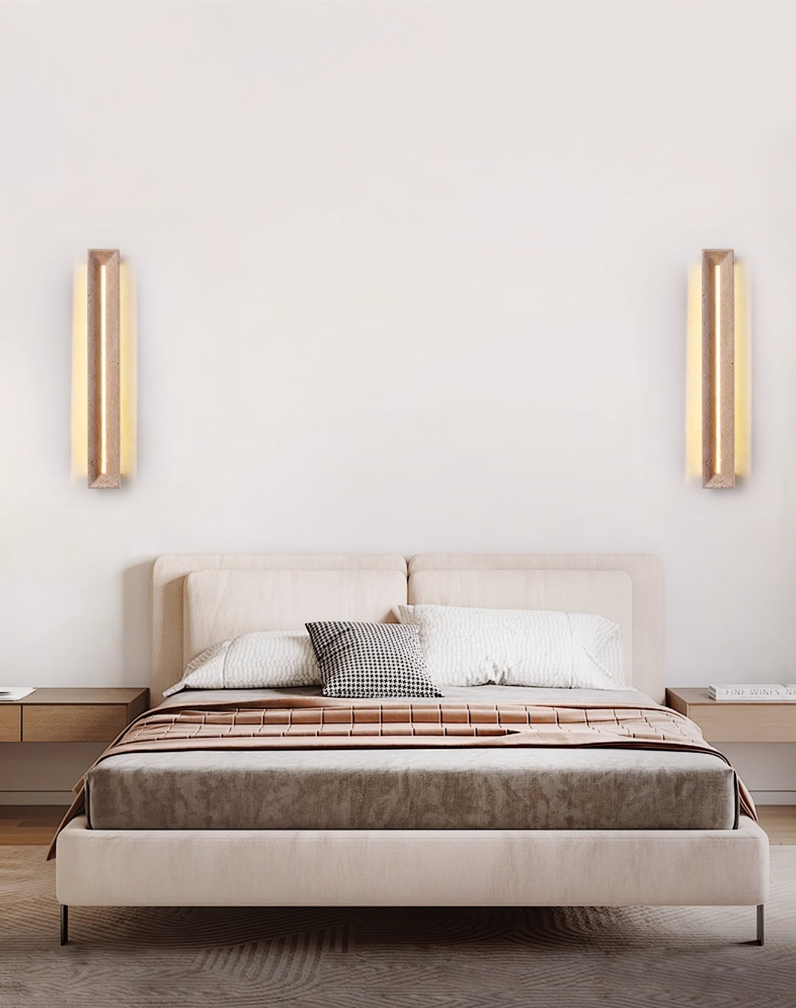 Dfi Minimalist Travertine Wall Light