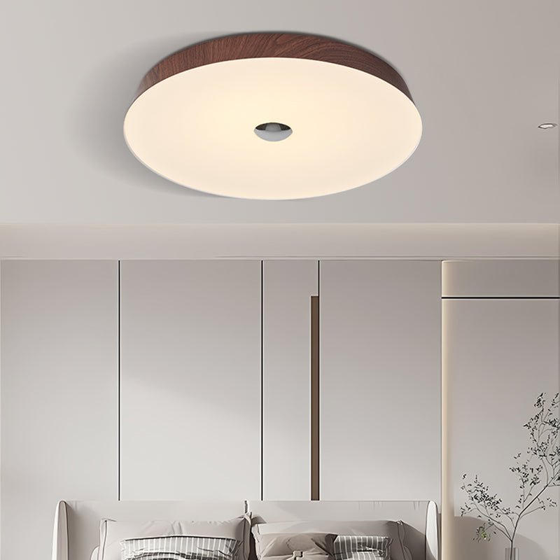 Ceshaora Modern Minimalist Woodgrain Ceiling Light