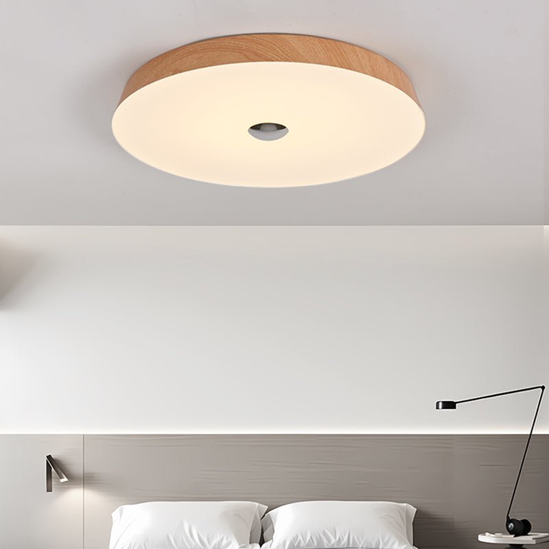 Ceshaora Modern Minimalist Woodgrain Ceiling Light