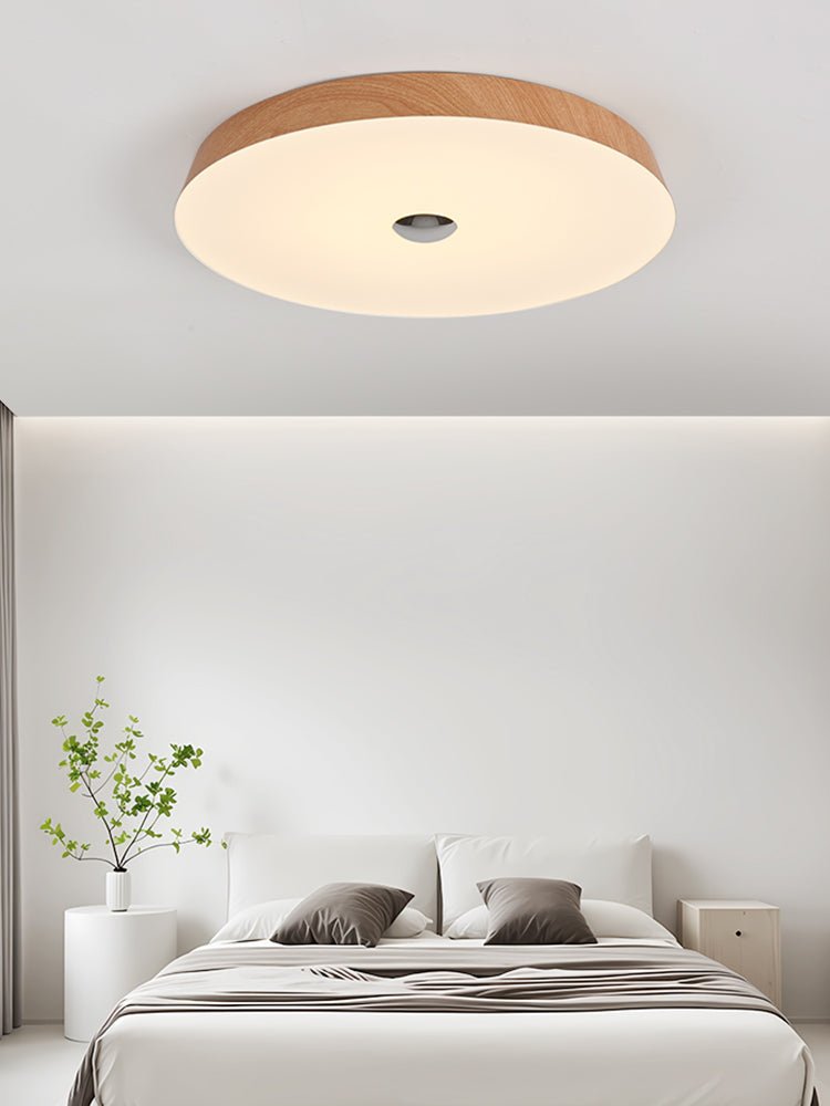 Ceshaora Modern Minimalist Woodgrain Ceiling Light