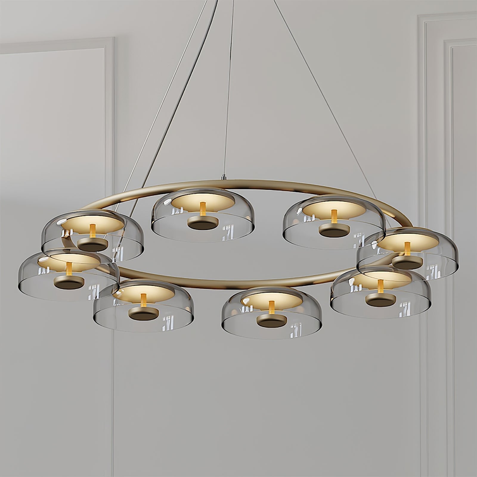 Aethera Circular Glass Chandelier