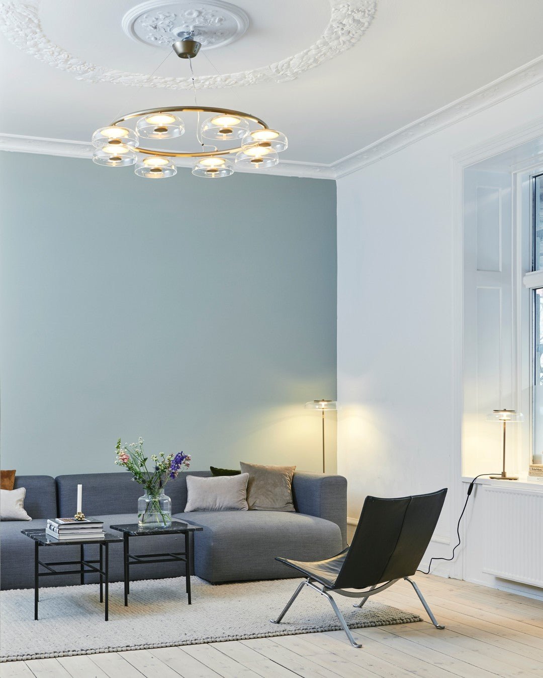 Aethera Circular Glass Chandelier