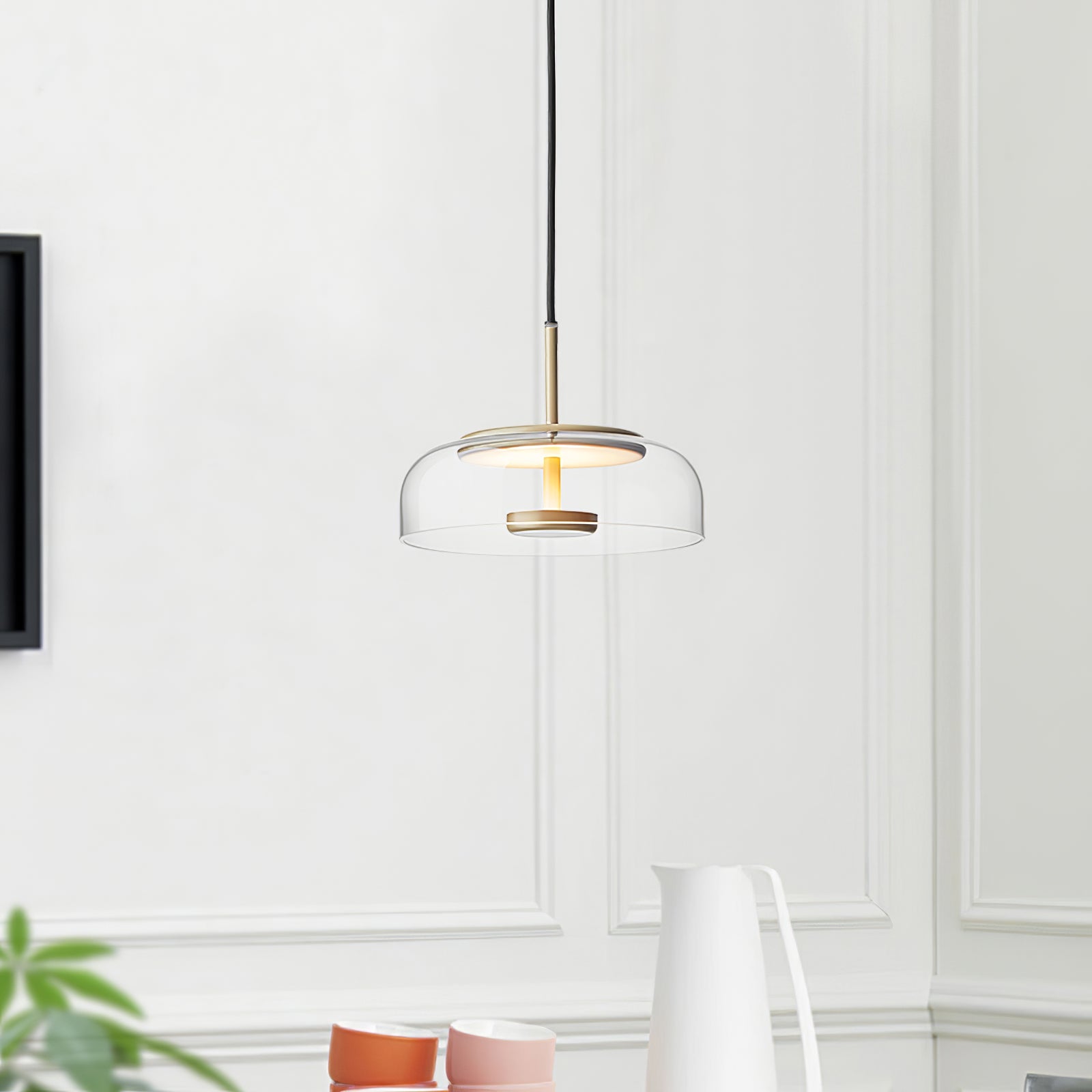 Liorenia Pendant Lamp Transparent Glass Sleek
