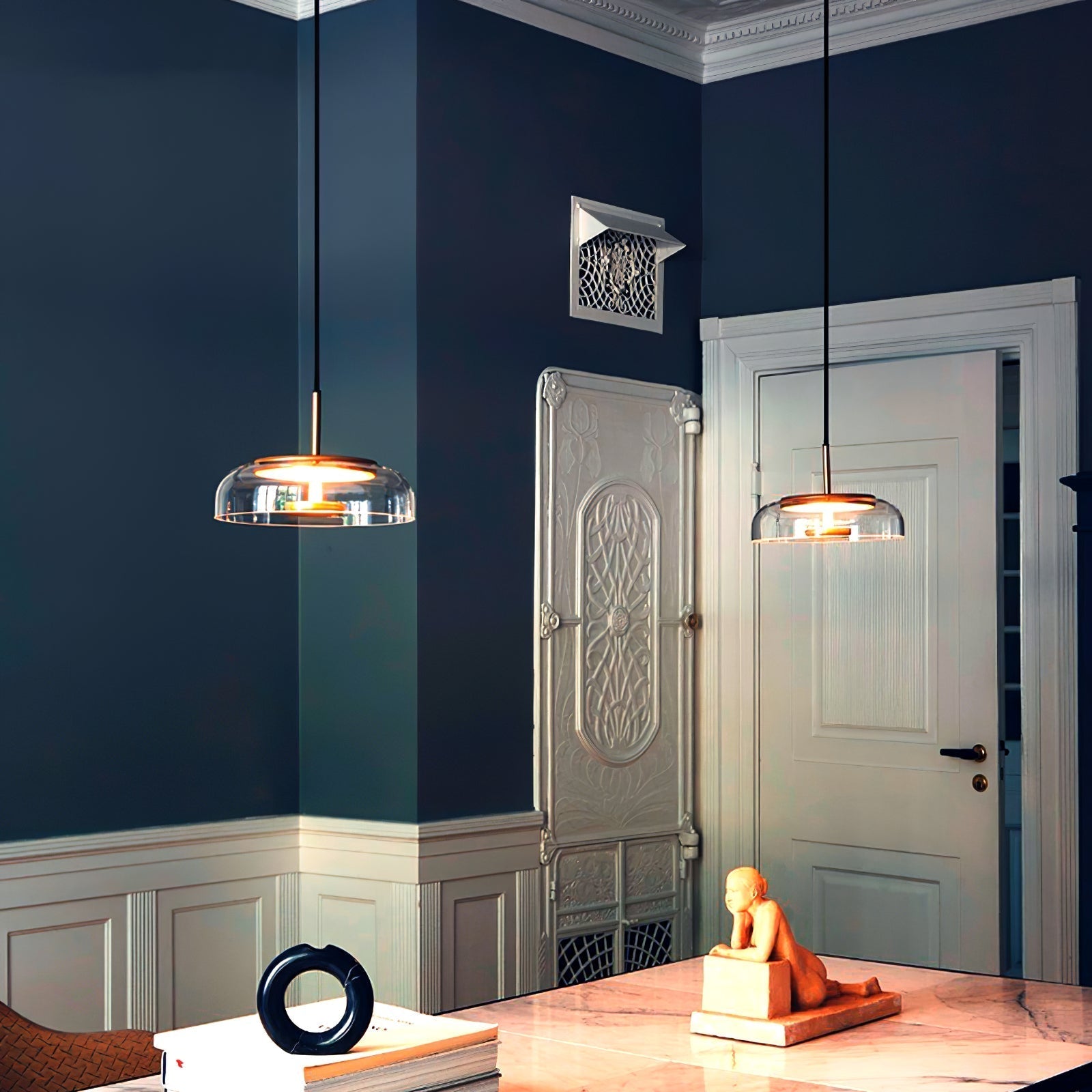 Liorenia Pendant Lamp Transparent Glass Sleek
