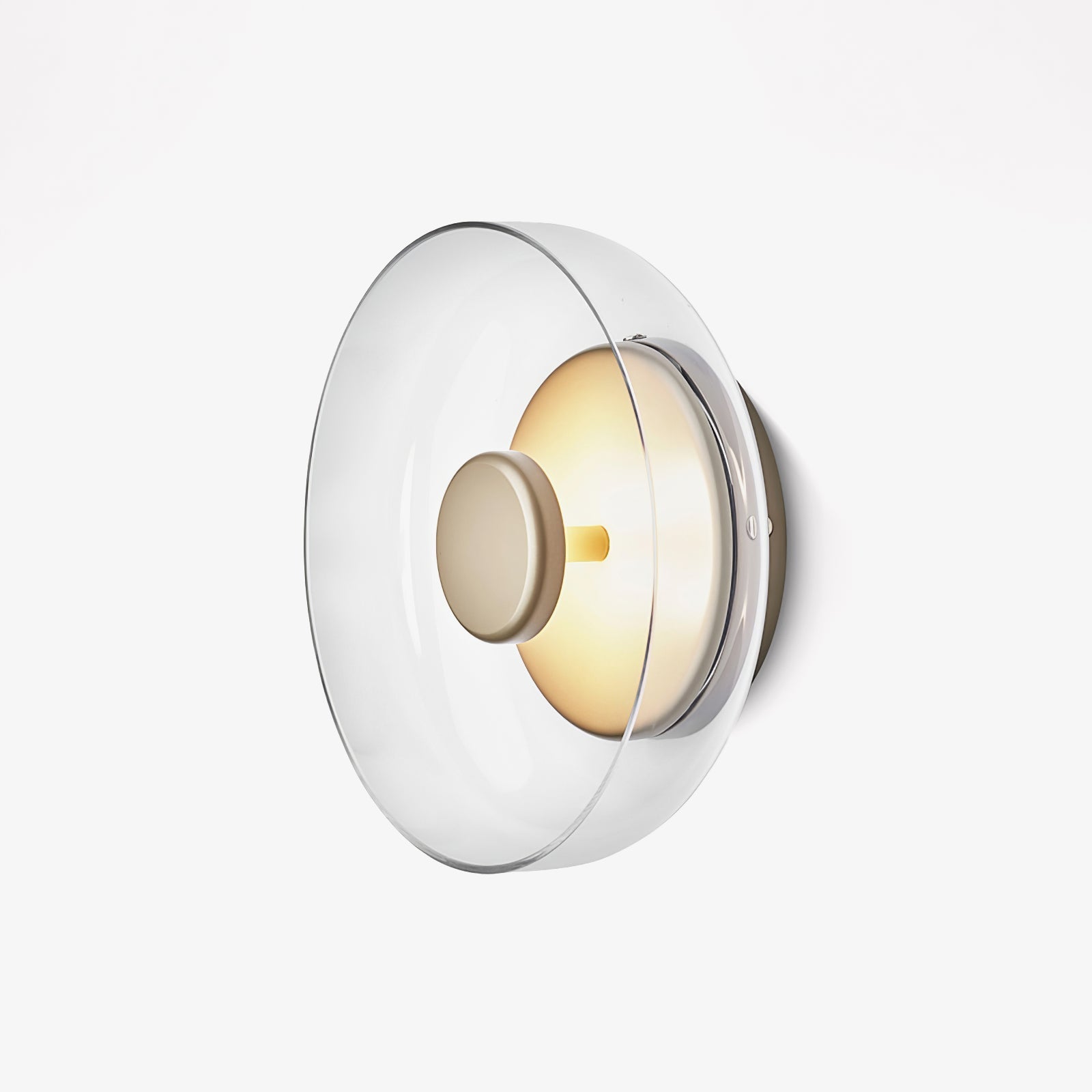 Aether Brass Glass Wall Light