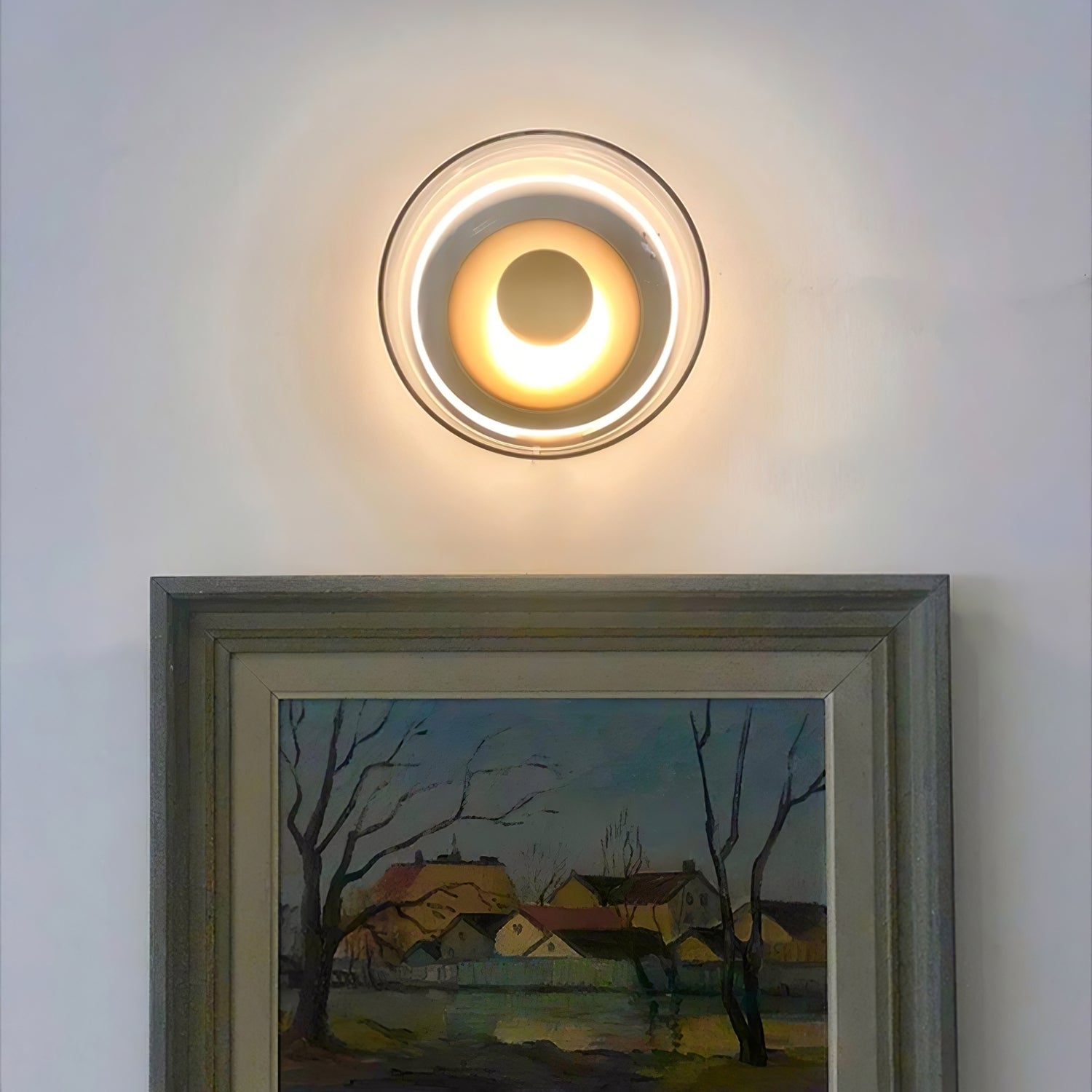 Aether Brass Glass Wall Light