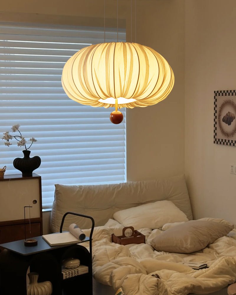 Vasilen Premium Nordic Art Balloon Wood Fabric Ceiling Light