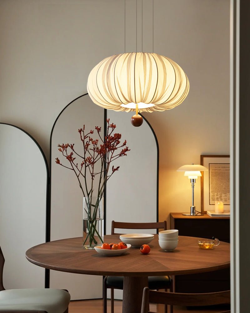 Vasilen Premium Nordic Art Balloon Wood Fabric Ceiling Light