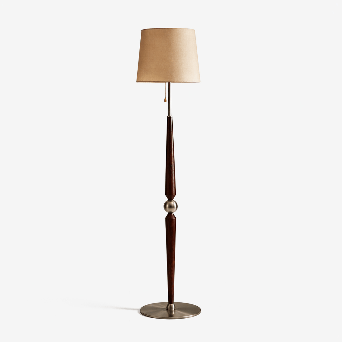 Aldivina Sculpted Wood Floor Lamp