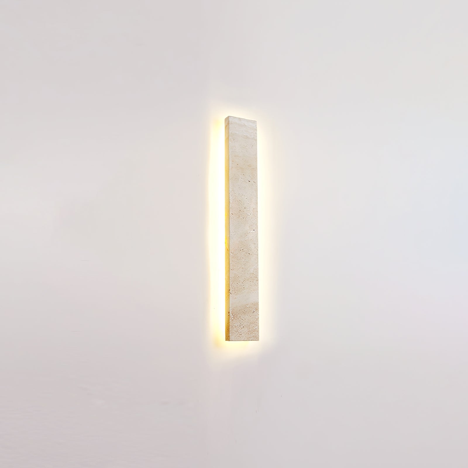 Tavoelia Slim Rectangle Travertine Linear Wall Light